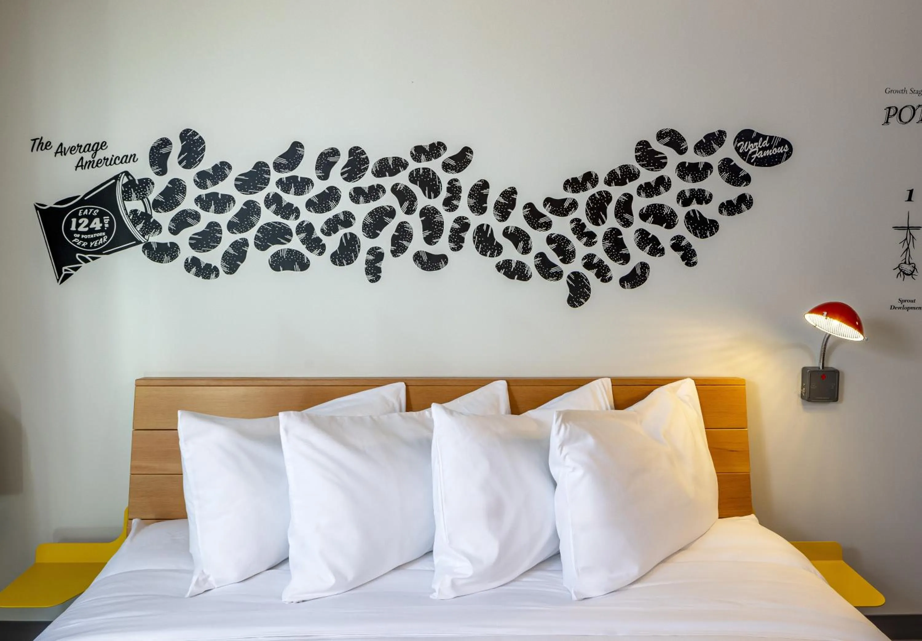 Decorative detail, Bed in The SPARROW