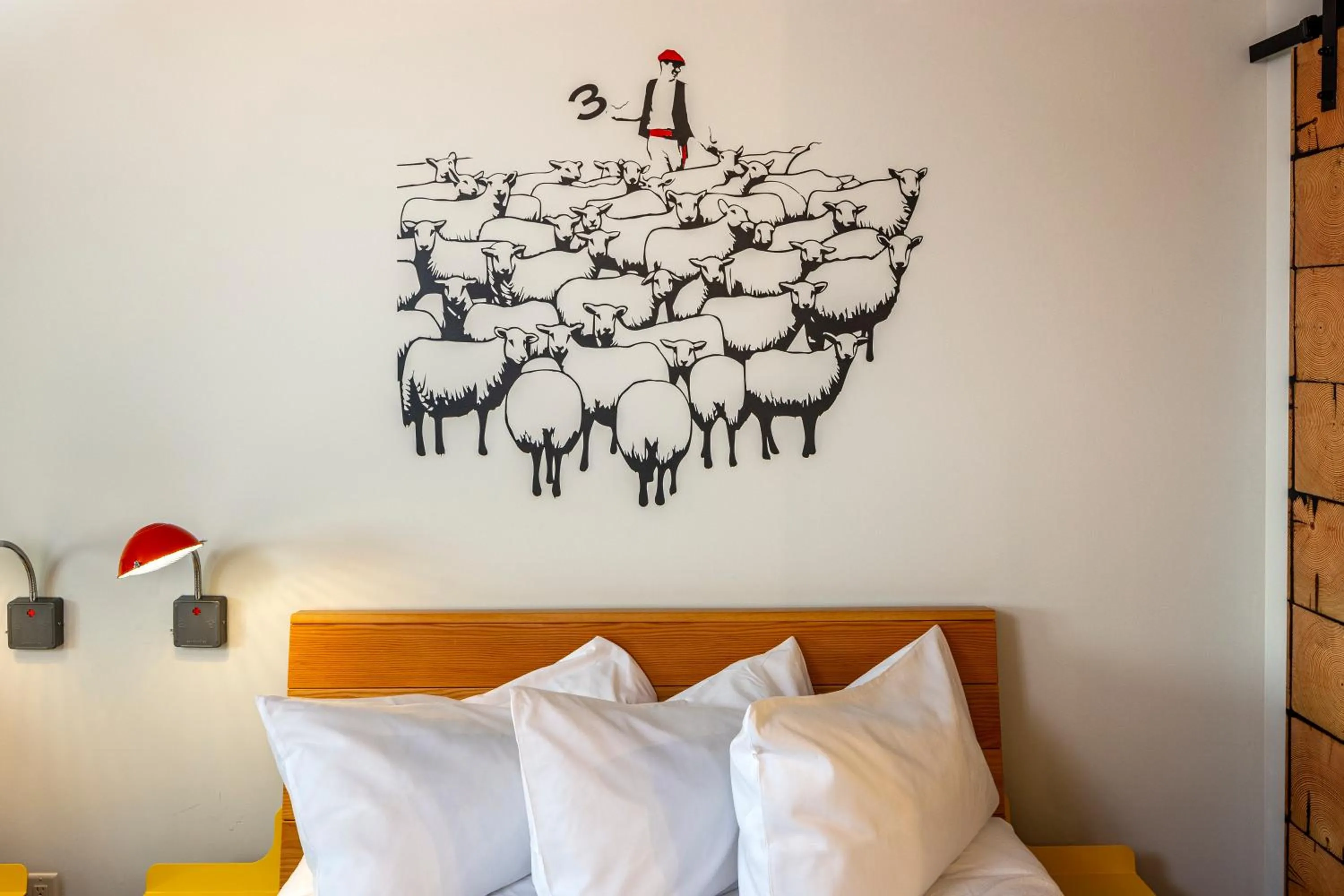 Decorative detail, Bed in The SPARROW