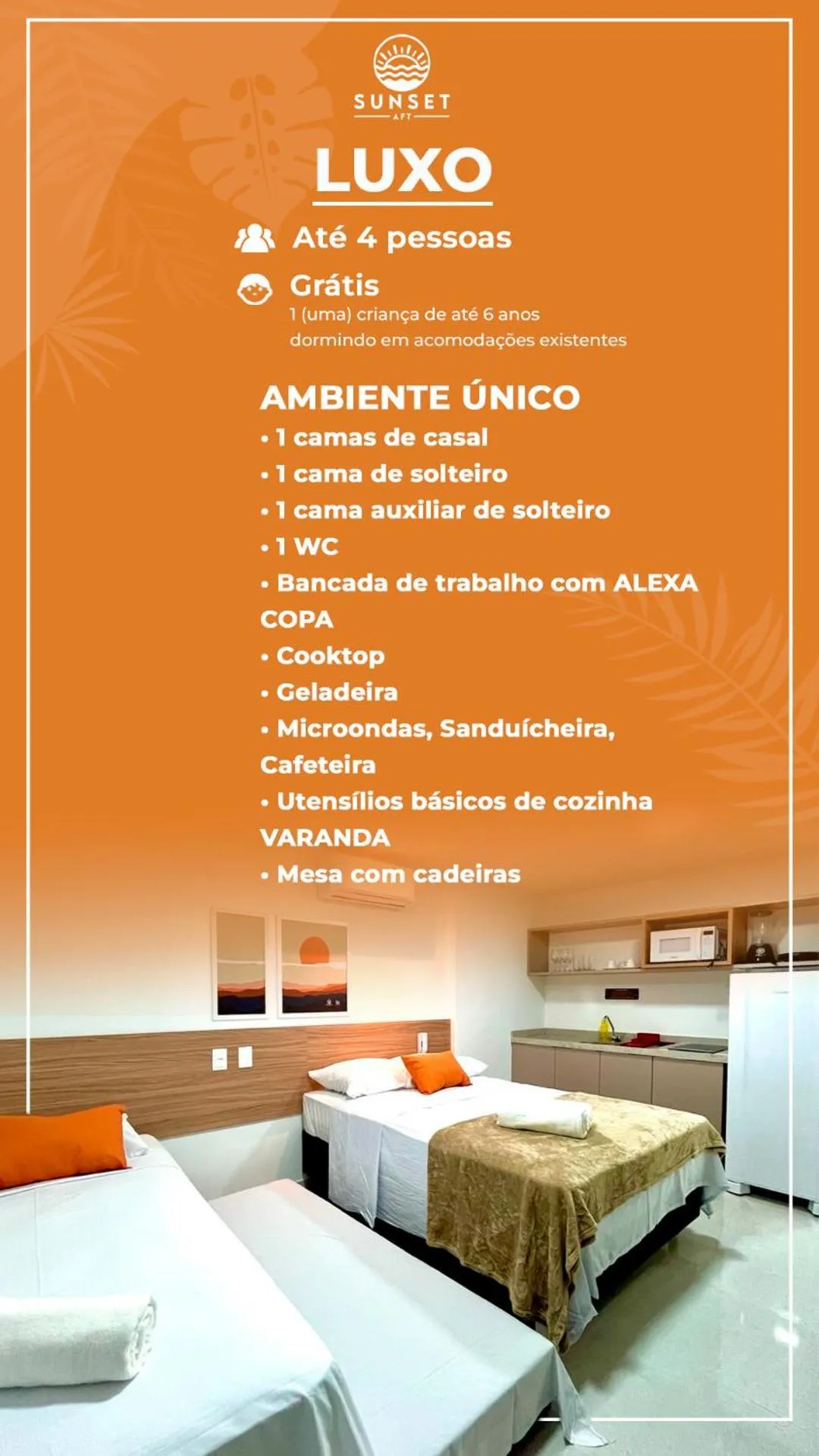 Photo of the whole room, Bed in Sunset by AFT - PORTO DE GALINHAS