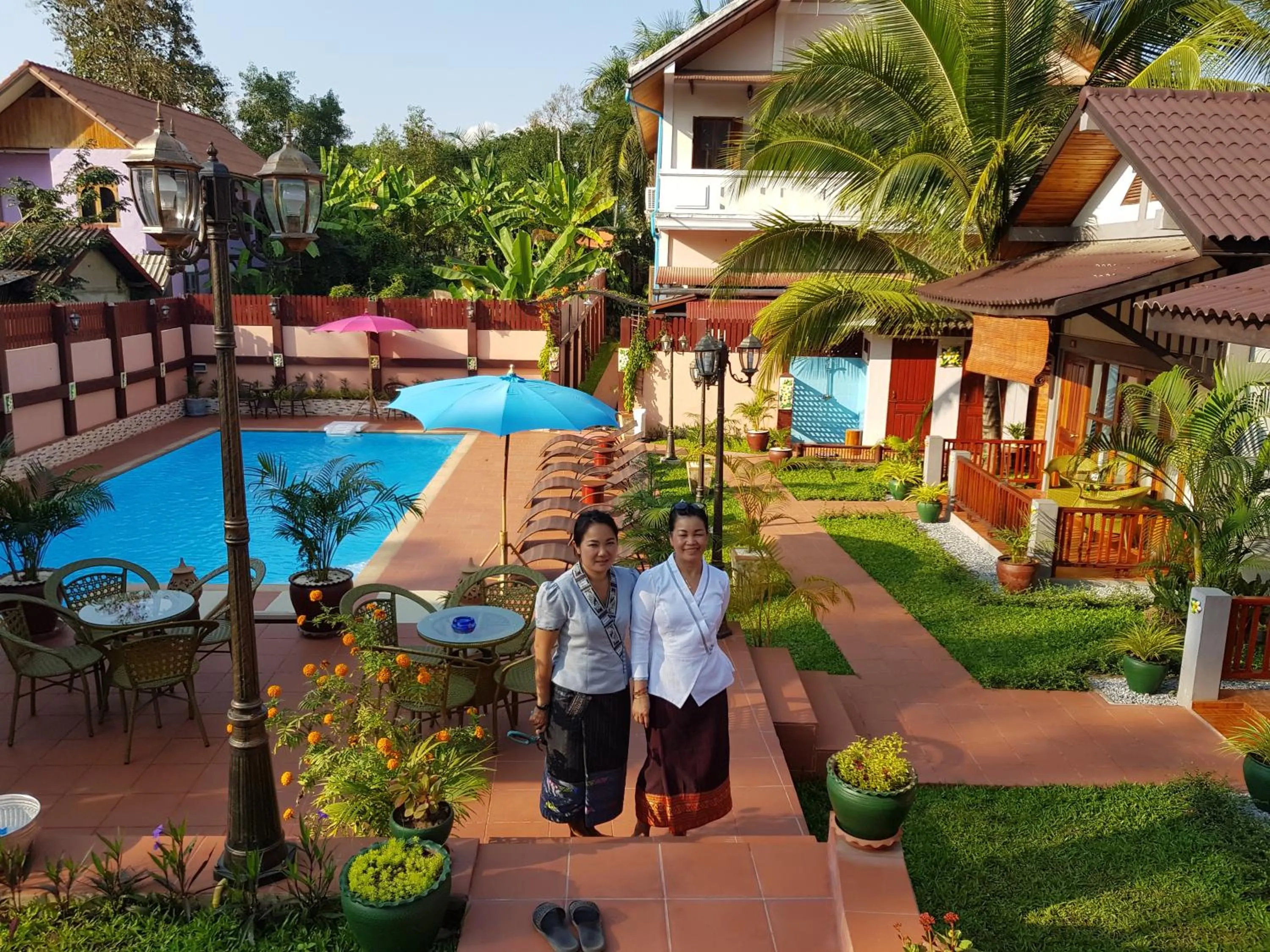 Swimming pool in Thongbay Guesthouse
