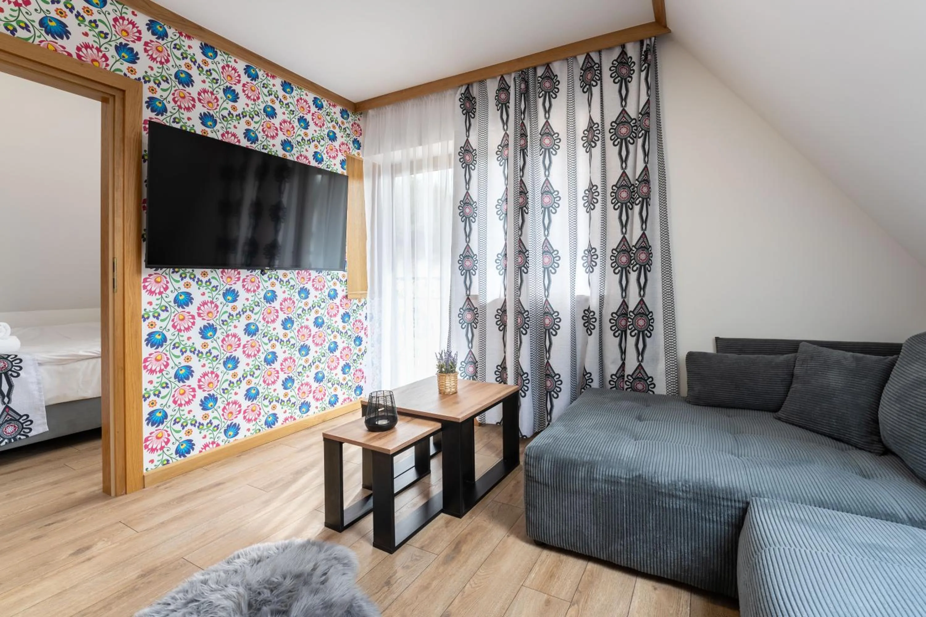 Communal lounge/ TV room in Willa Nosalowa Dolina