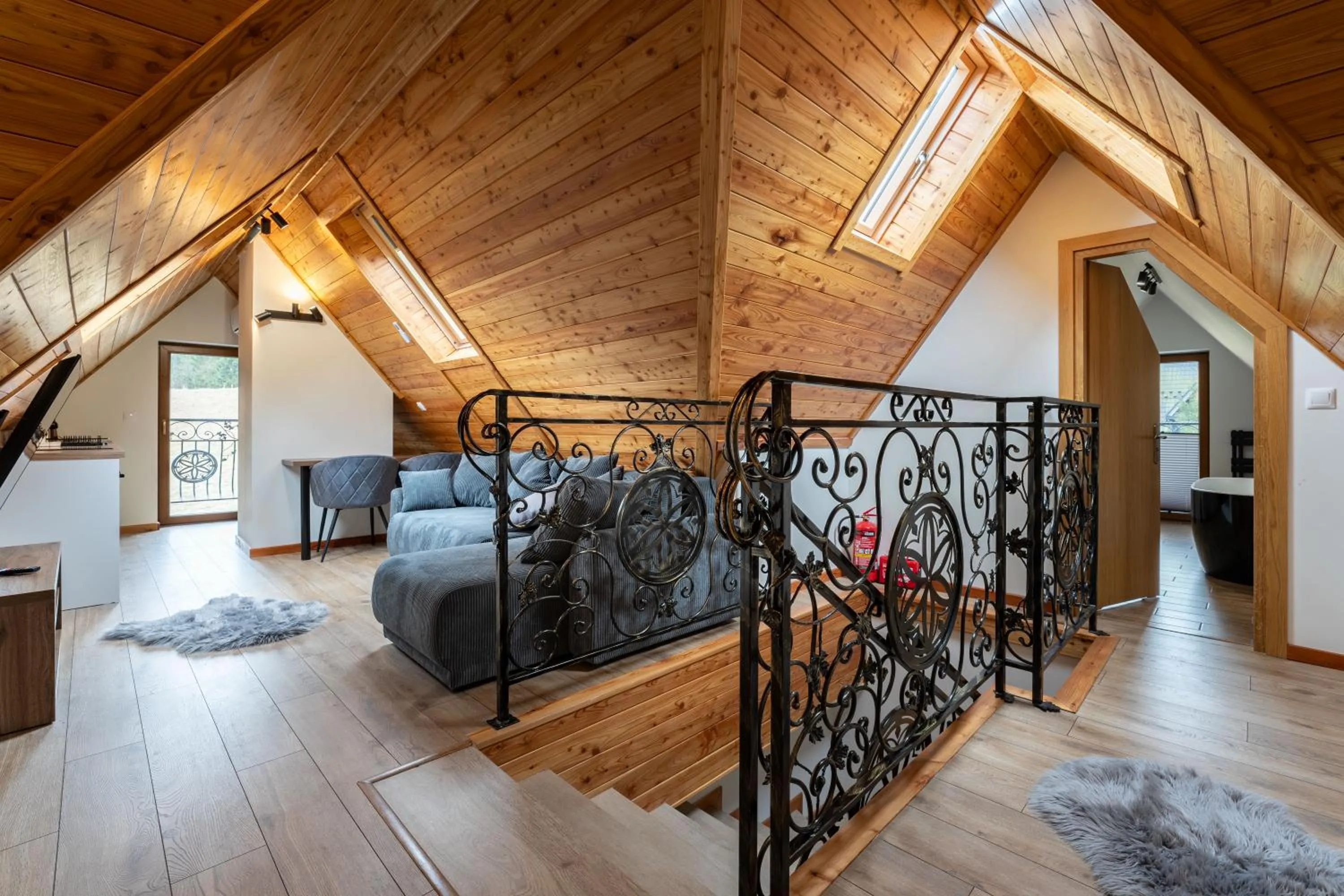 Living room, Bed in Willa Nosalowa Dolina