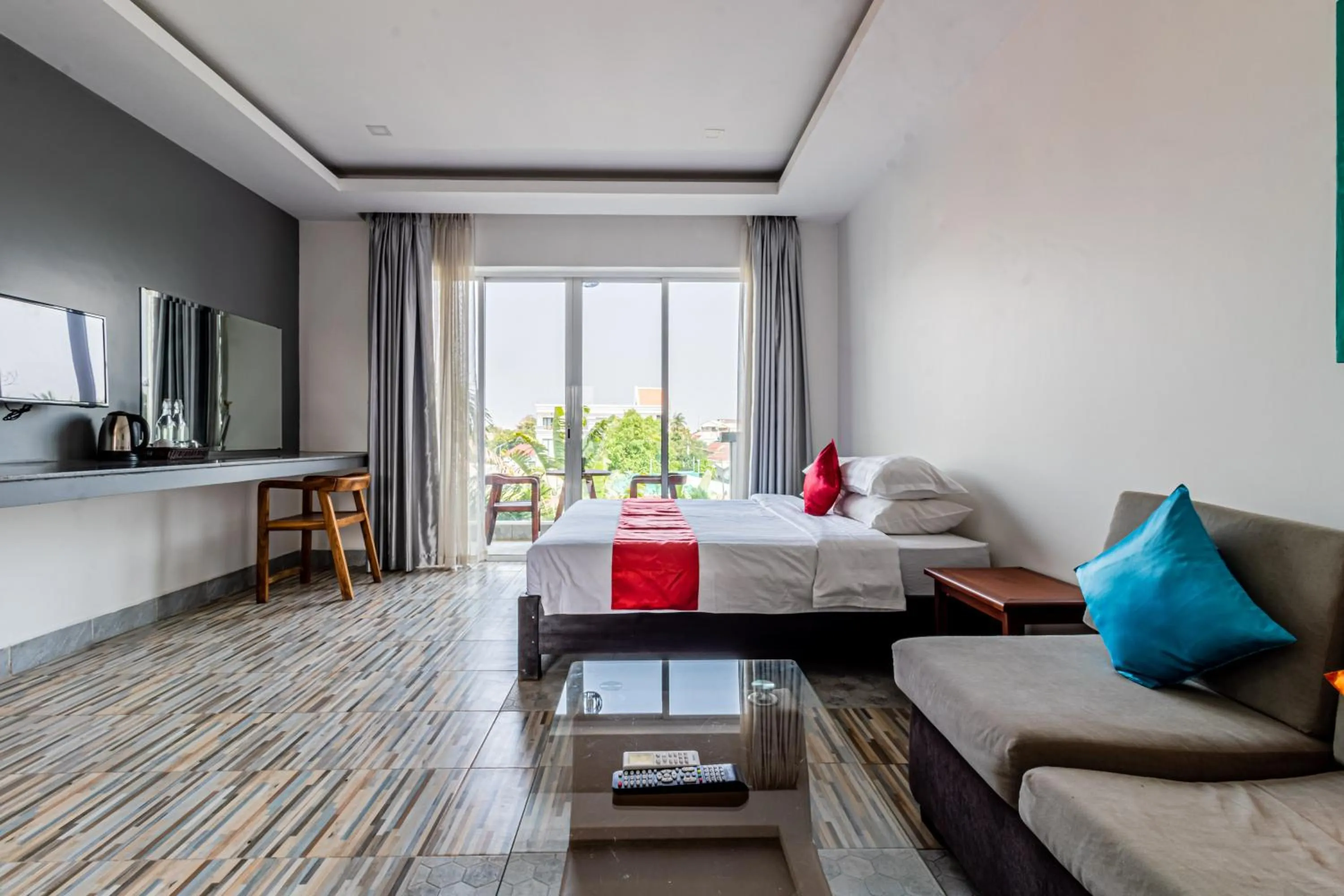 Bed in Angkor Sweet Night Hotel