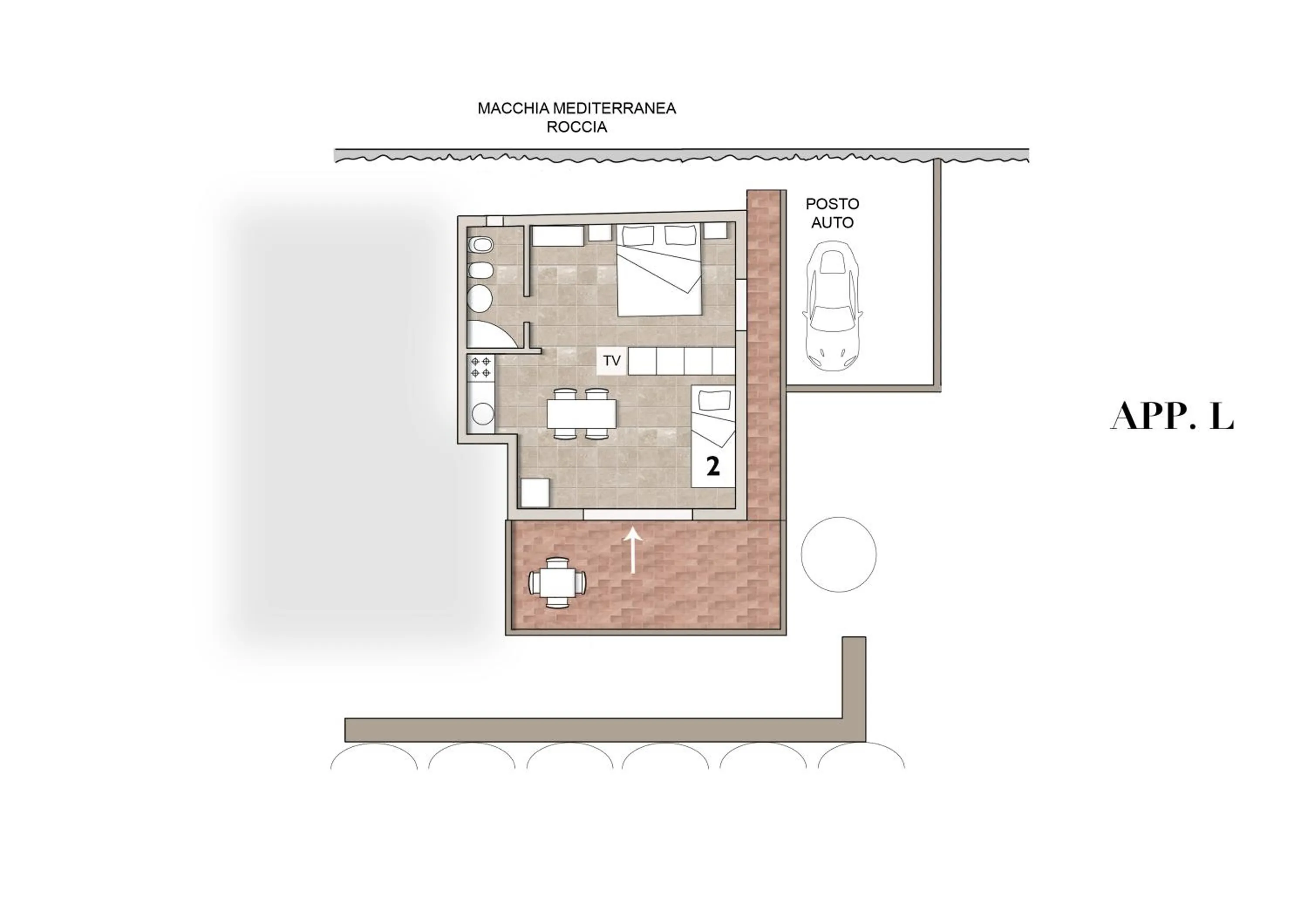 Floor plan in Residence Capobianco