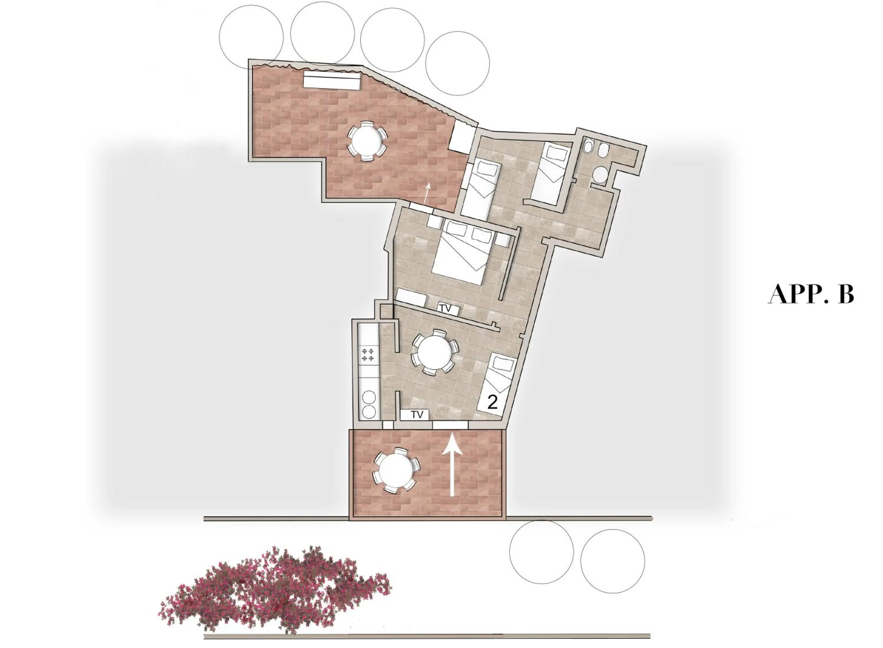 Floor plan in Residence Capobianco