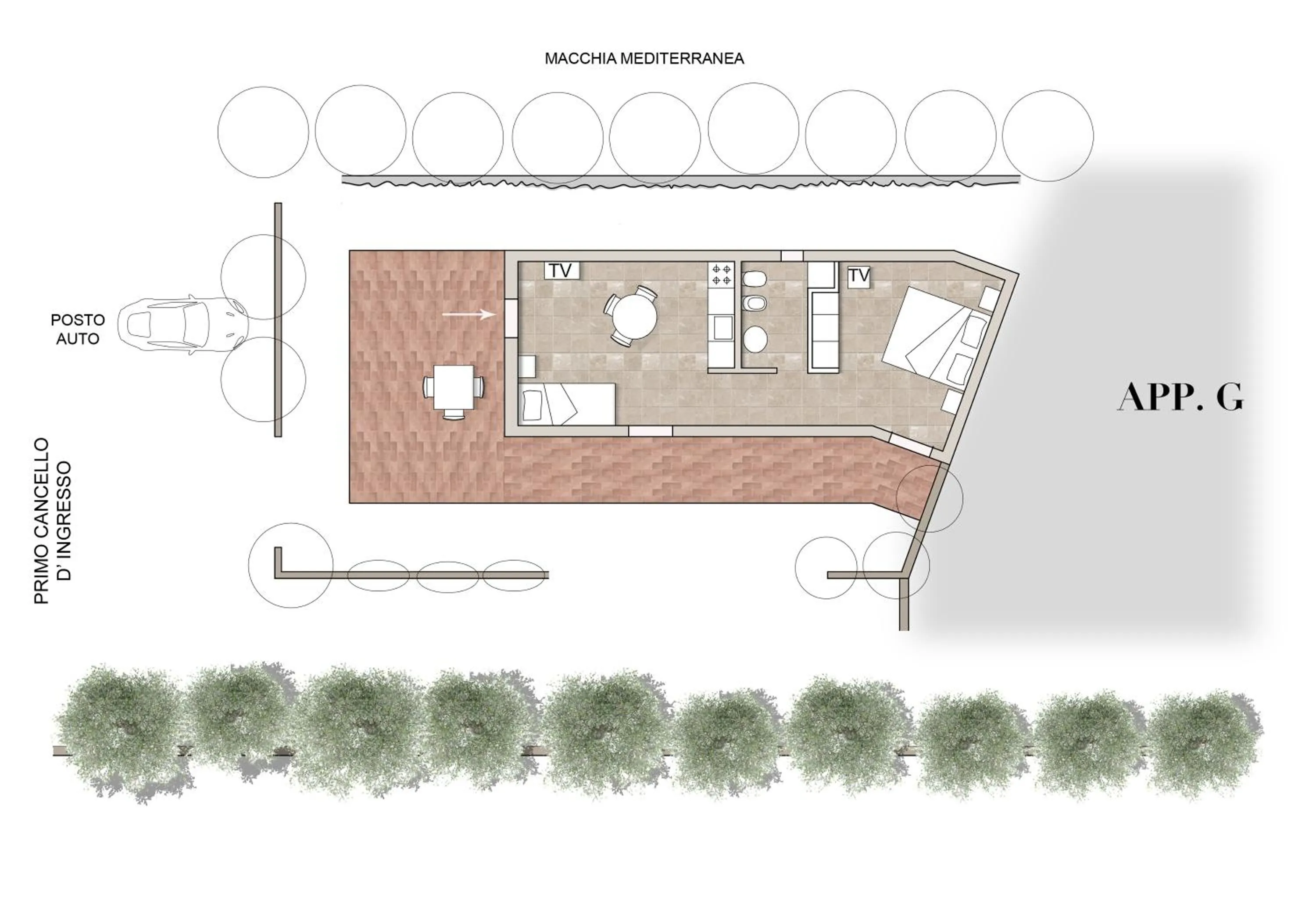 Floor plan in Residence Capobianco