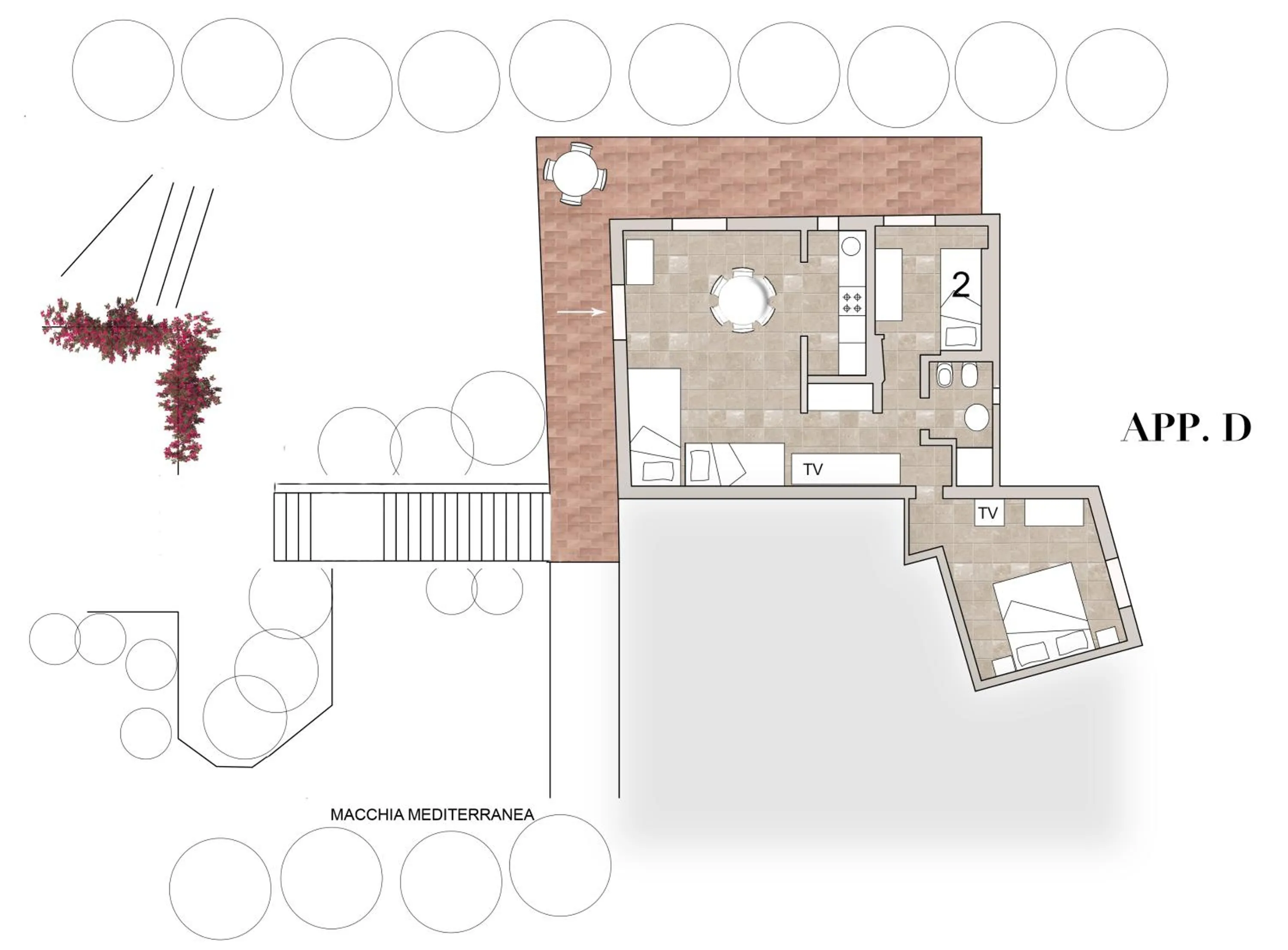 Floor plan in Residence Capobianco