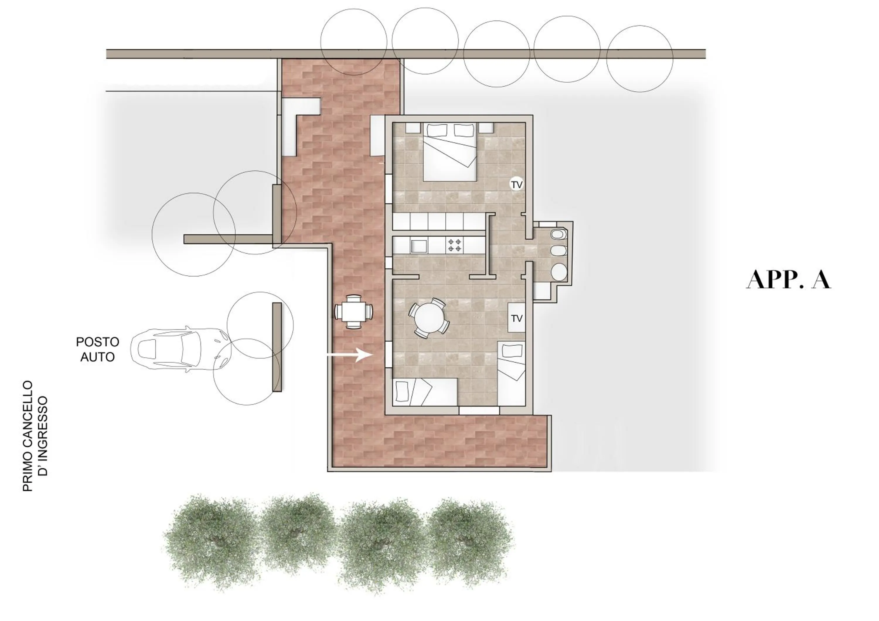 Floor plan in Residence Capobianco