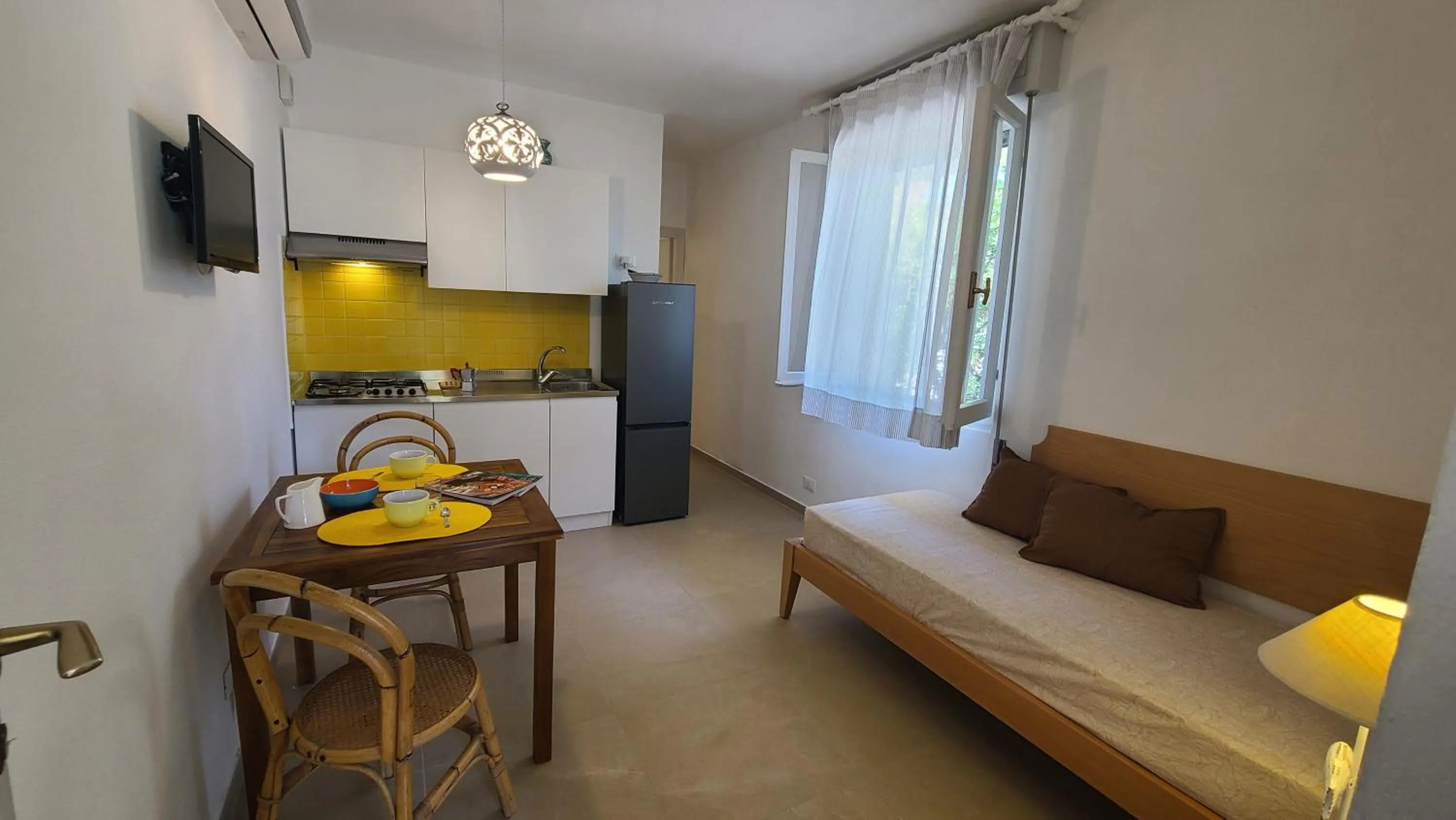 Living room, Bed in Residence Capobianco