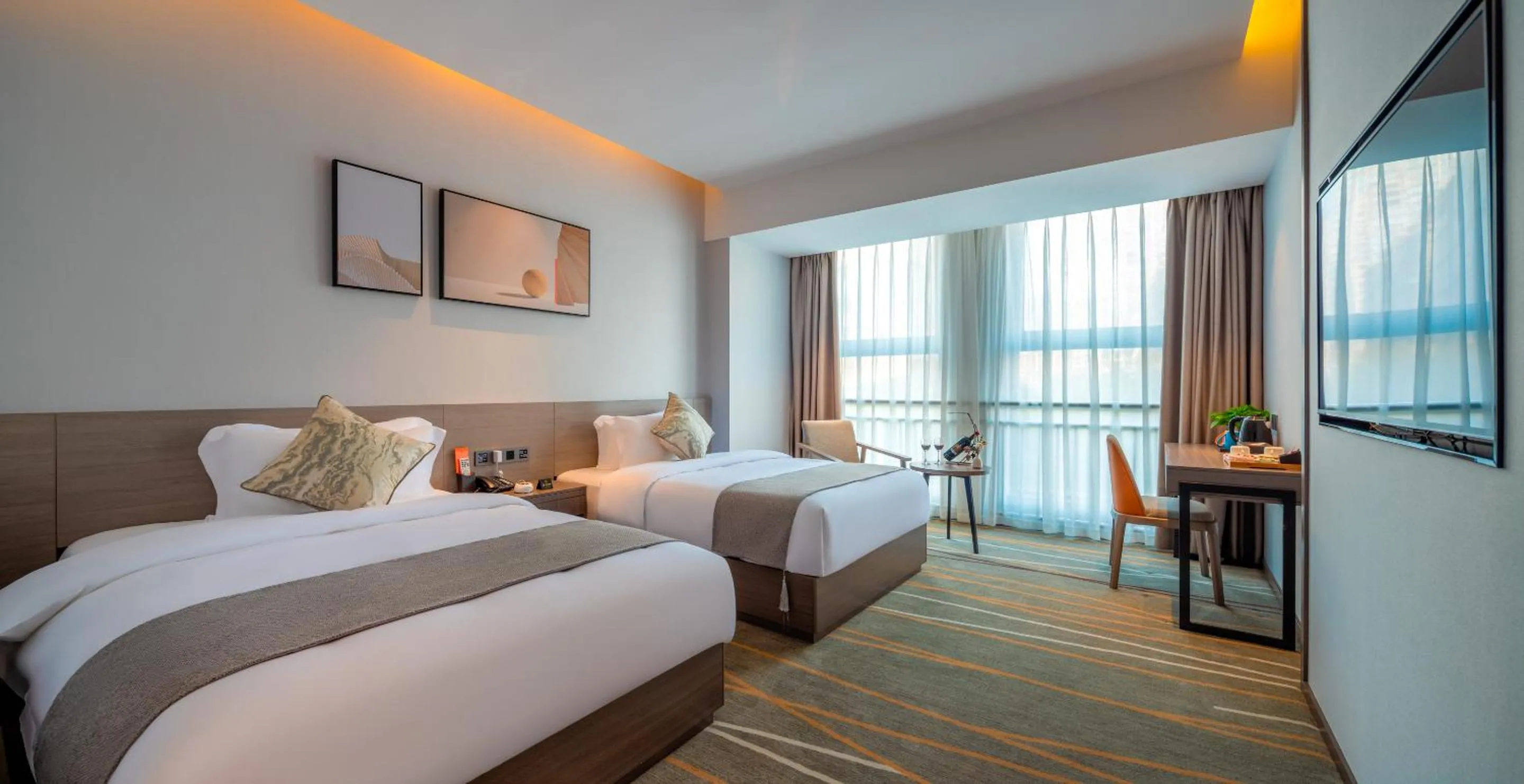 Bed in Luzhou Baian Smart Hotel