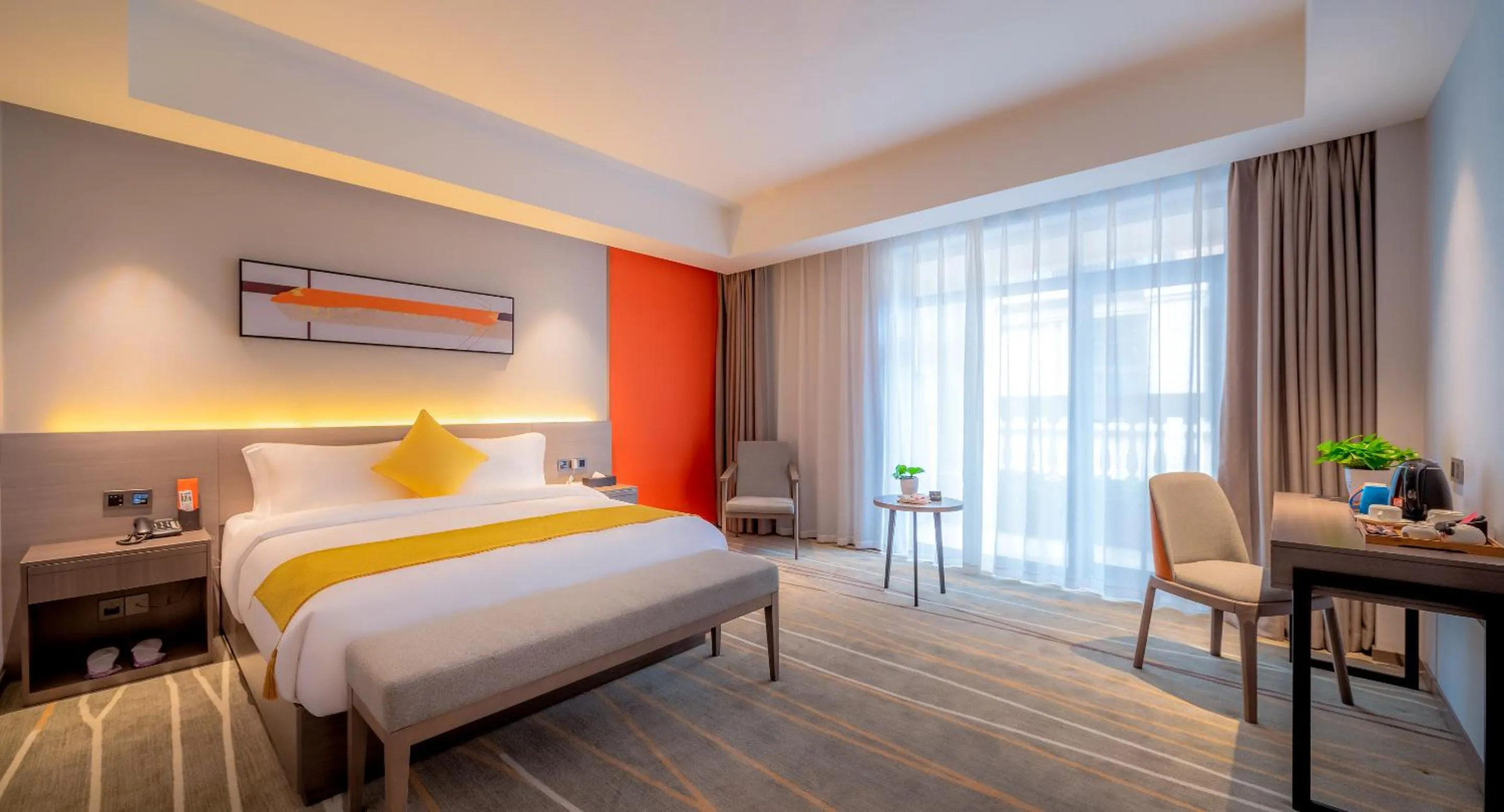 Bed in Luzhou Baian Smart Hotel