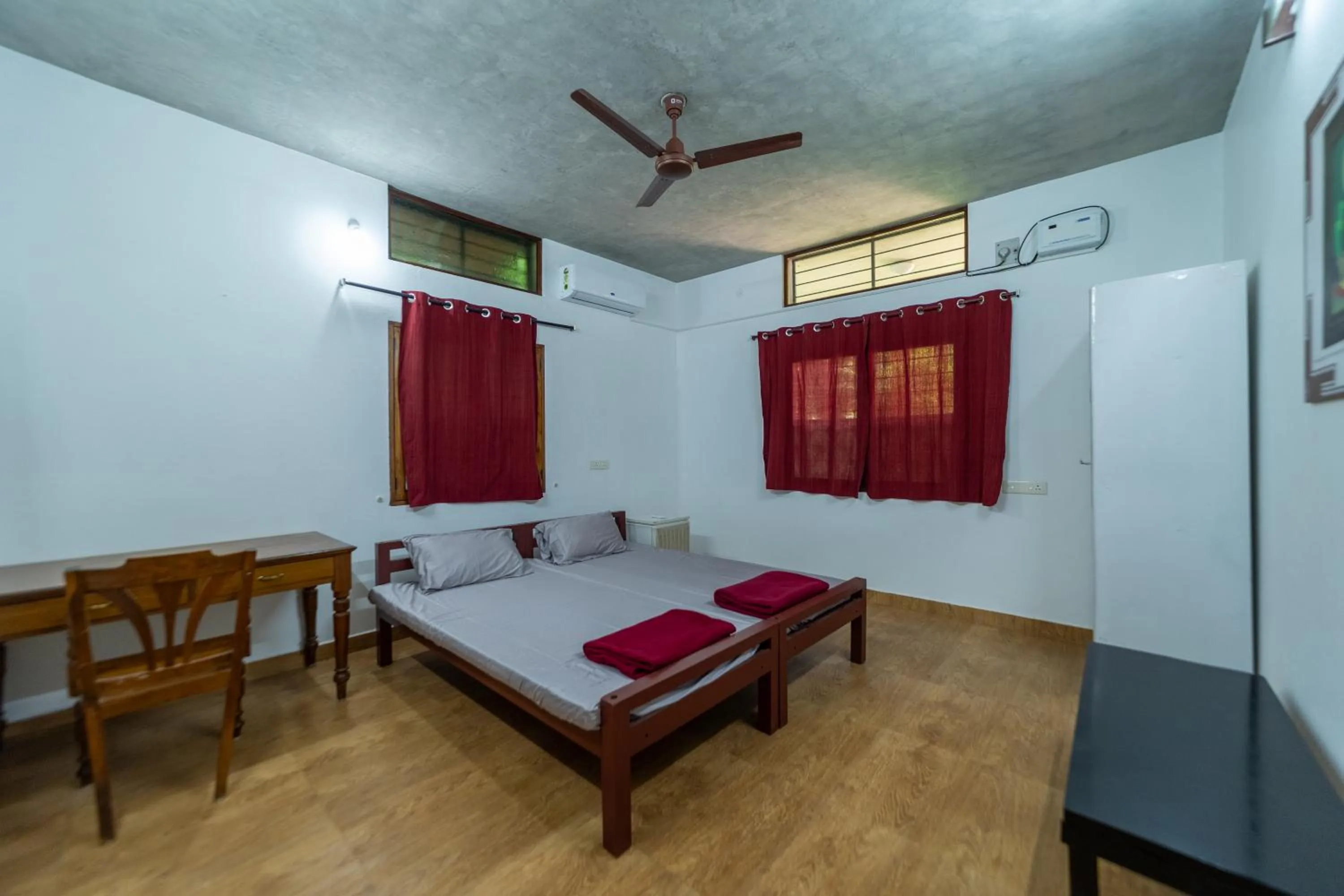 Bed in Aurovidya Retreat