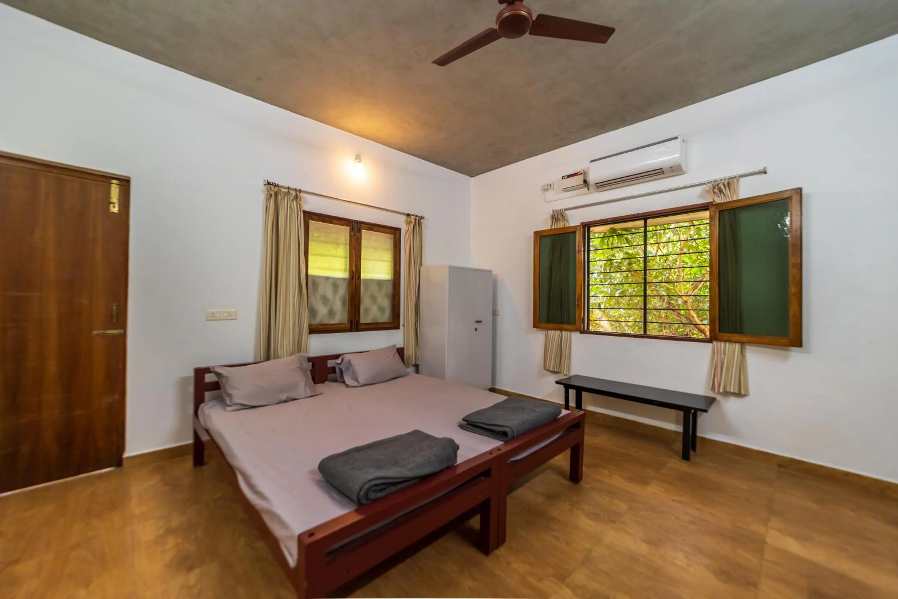 Bedroom in Aurovidya Retreat