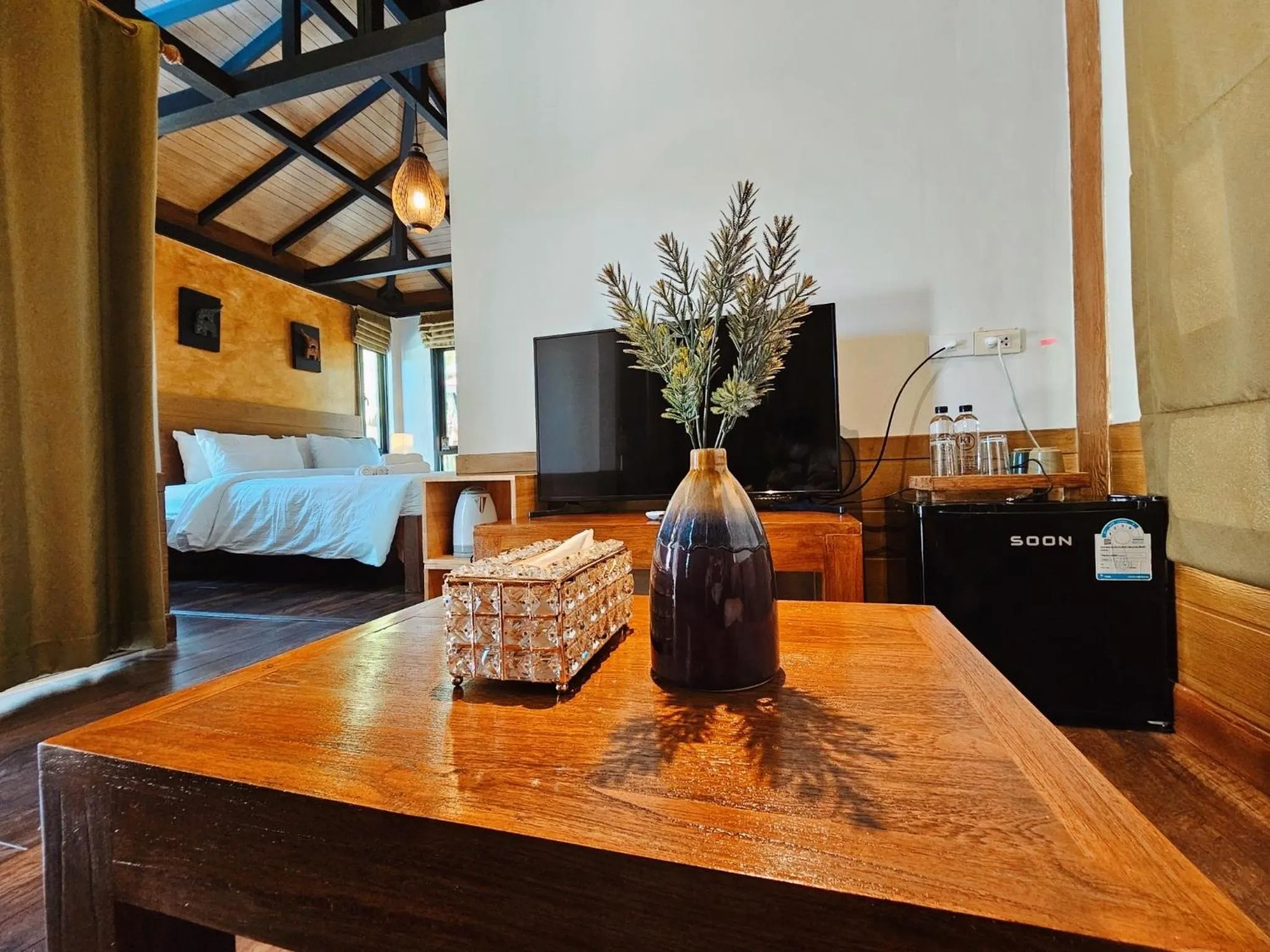 Seating area, Bed in R1 Resort Rajapruek Chiangmai