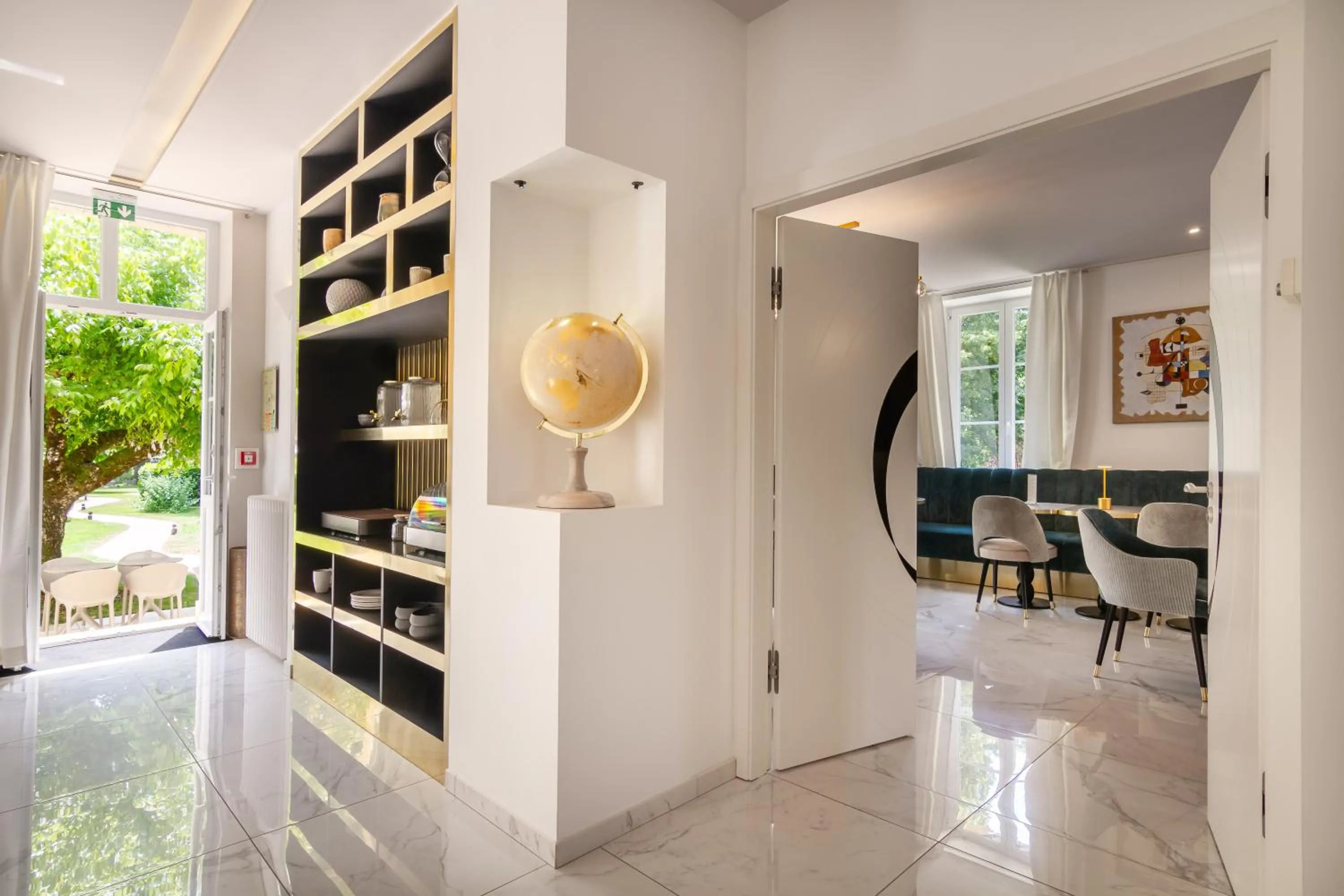 Seating area in Château de Maraval