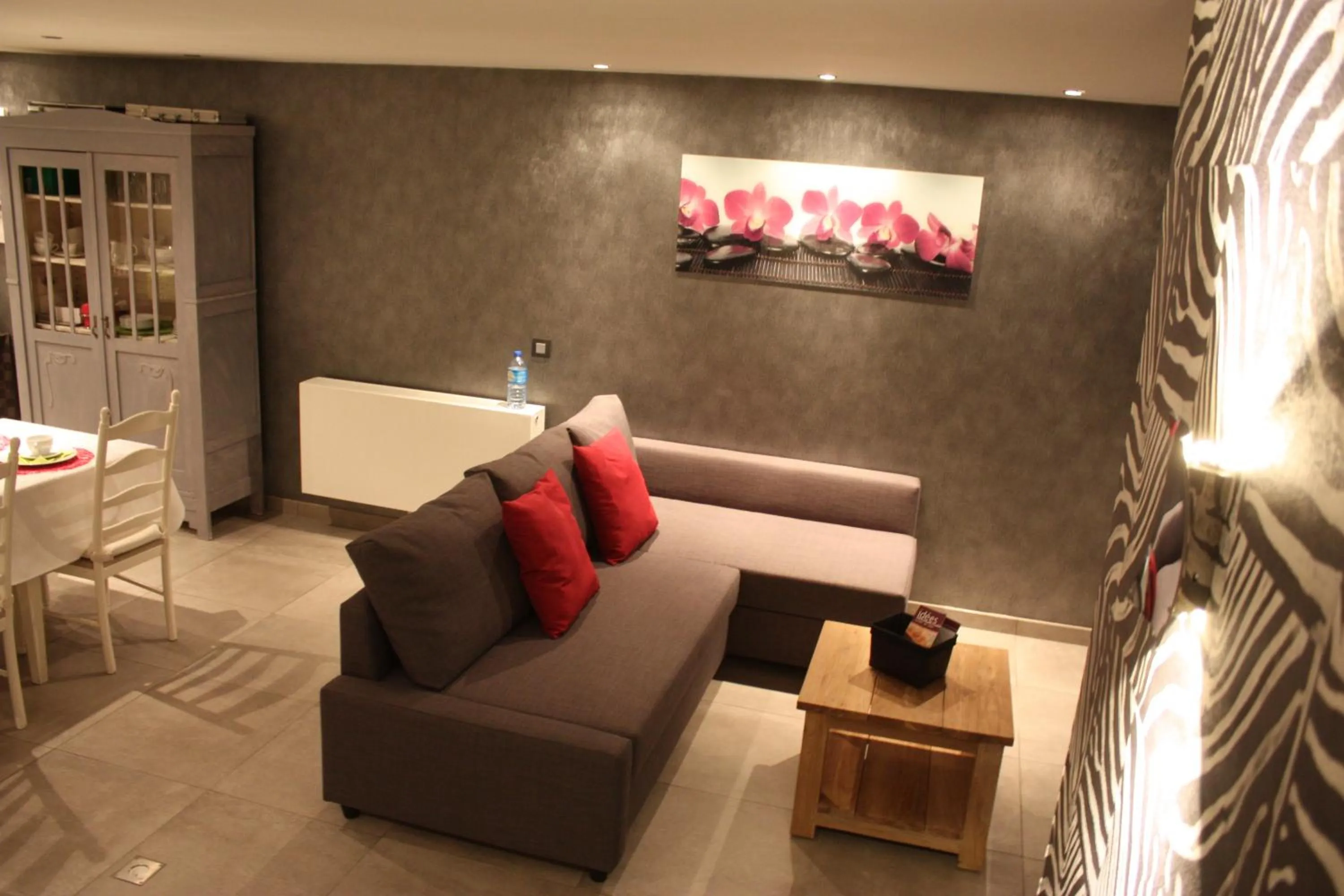 Living room in B&B Au coin des sources