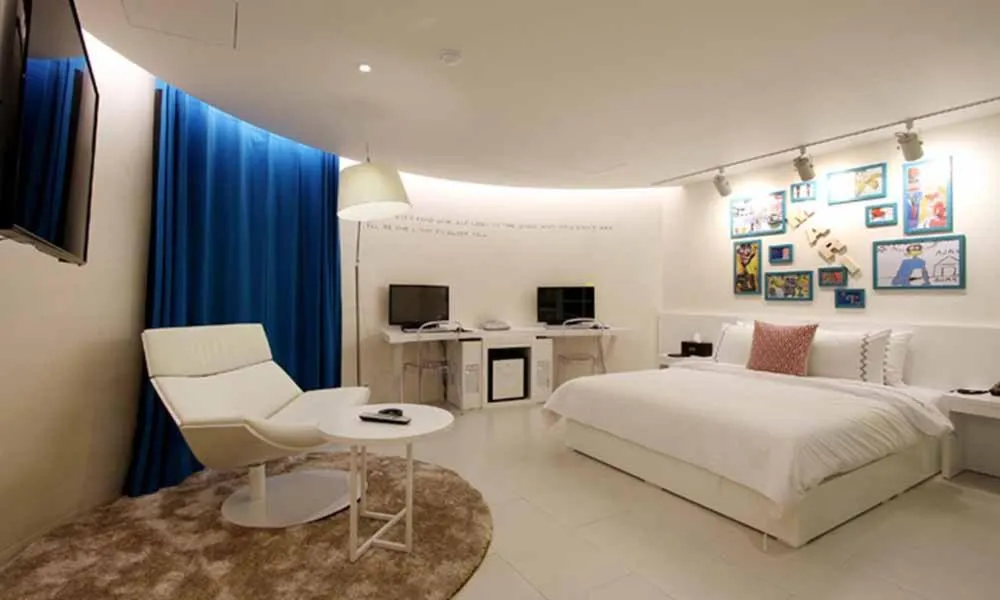 Photo of the whole room, Bed in Jeonju Mari Hotel