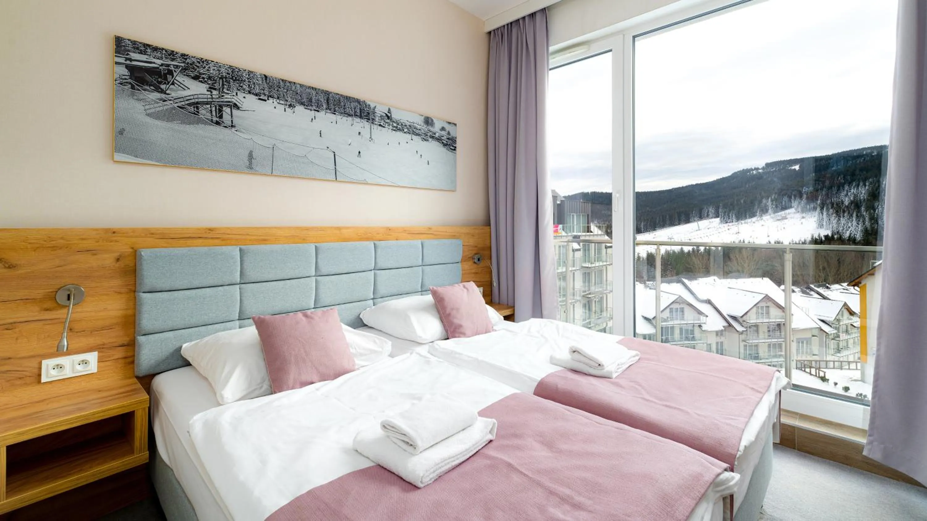 Bed in Aparthotel Panorama - Czarna Góra Resort, Sun & Snow