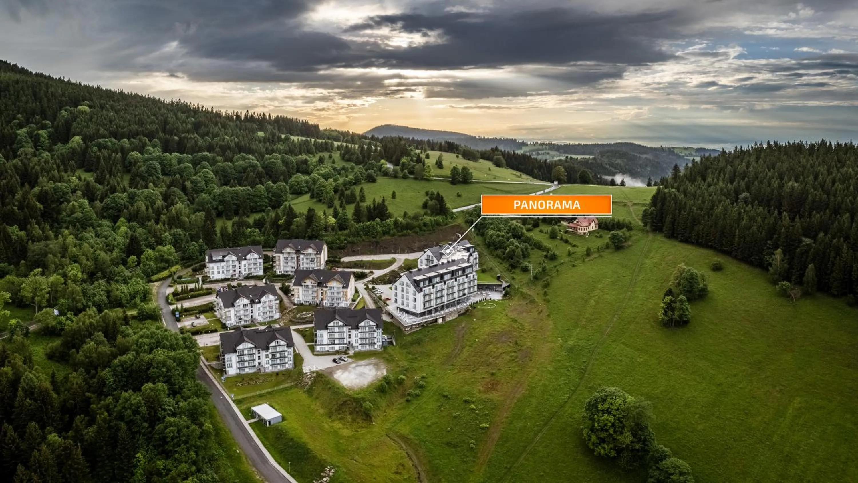 Property building in Aparthotel Panorama - Czarna Góra Resort, Sun & Snow
