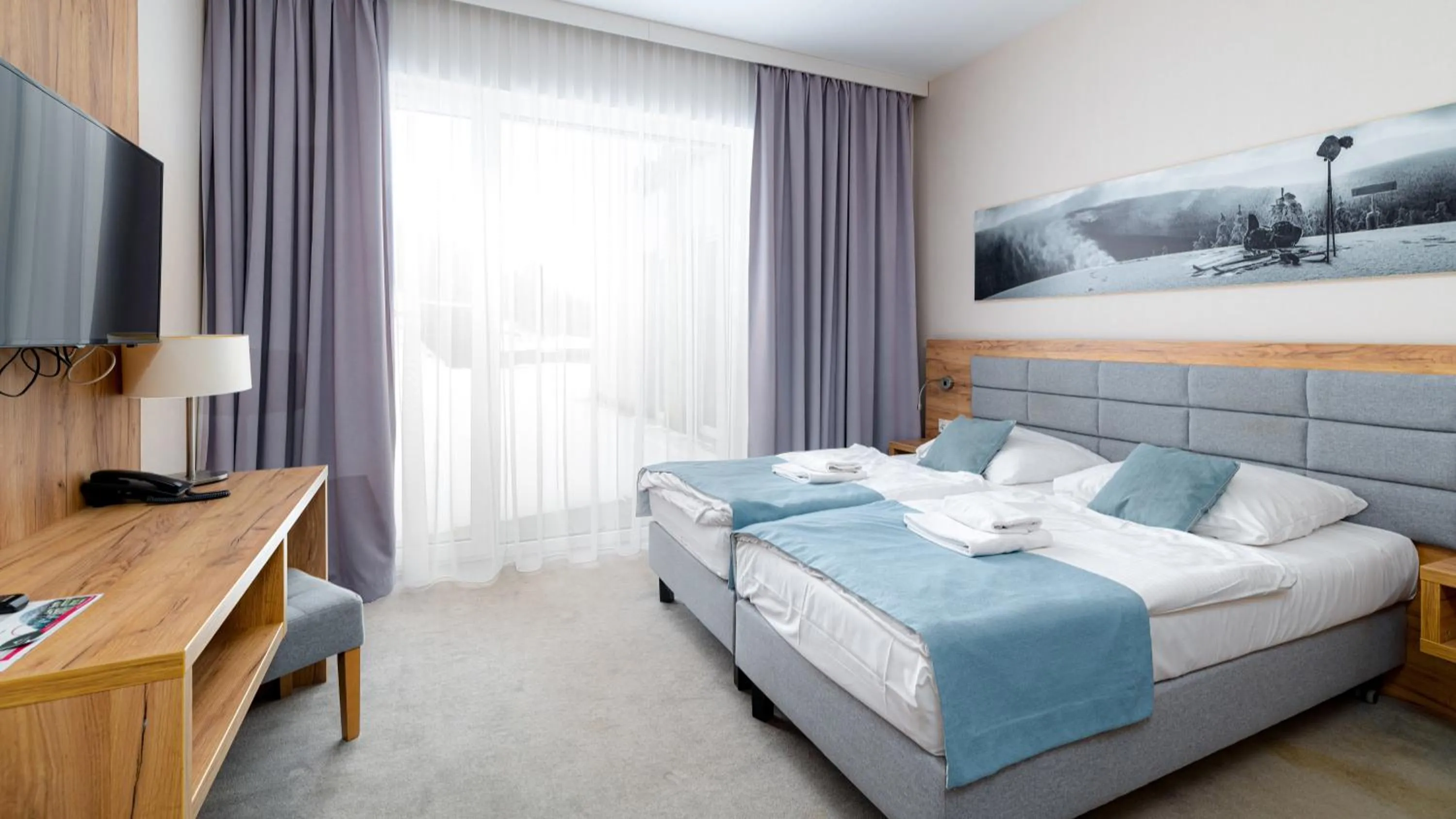 Bed in Aparthotel Panorama - Czarna Góra Resort, Sun & Snow