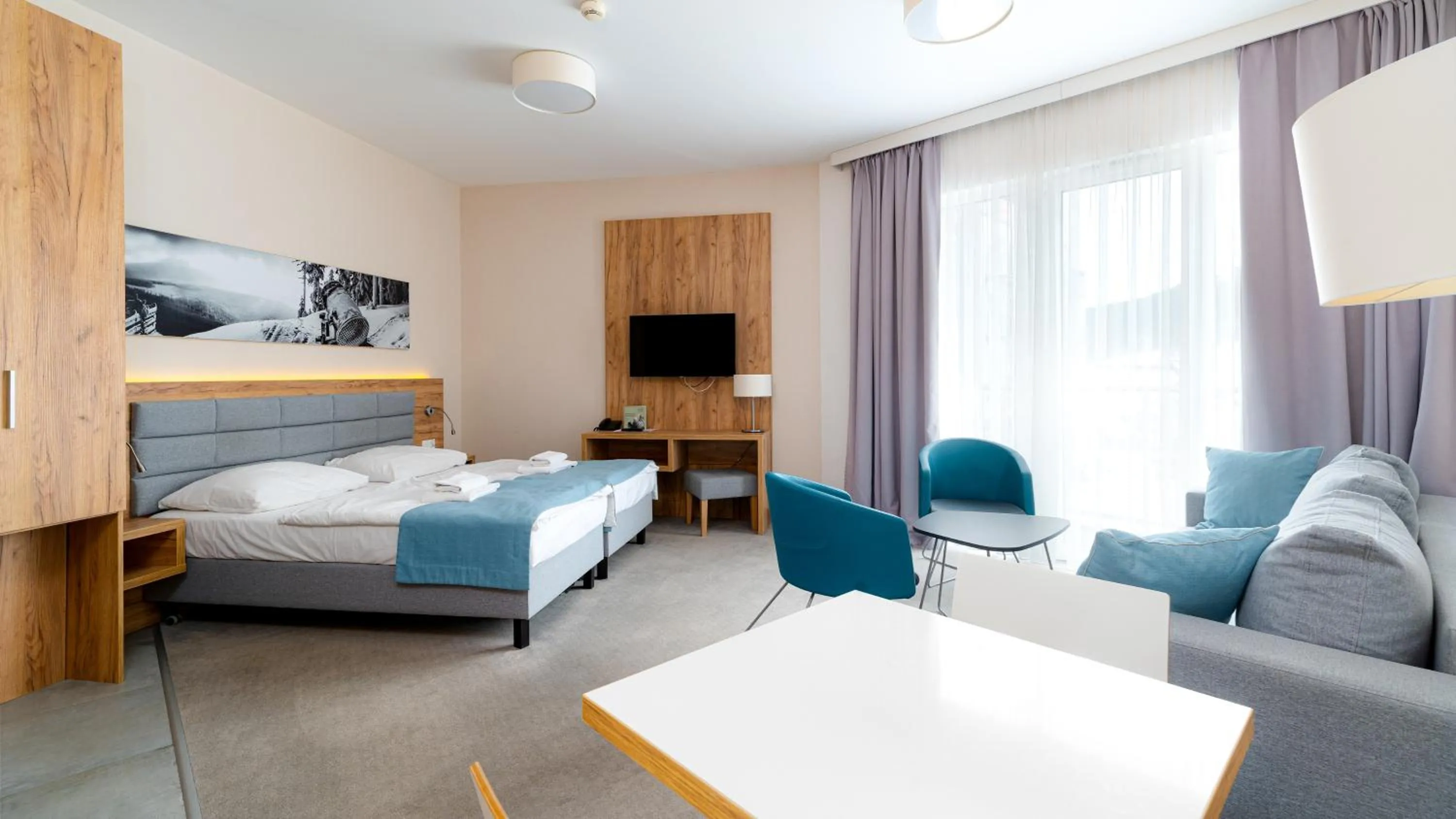 Bed in Aparthotel Panorama - Czarna Góra Resort, Sun & Snow