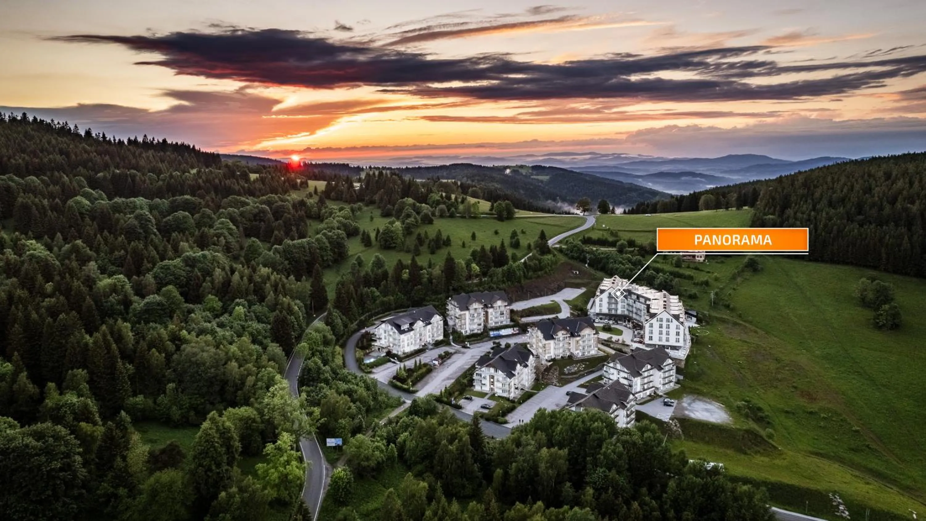 Property building in Aparthotel Panorama - Czarna Góra Resort, Sun & Snow