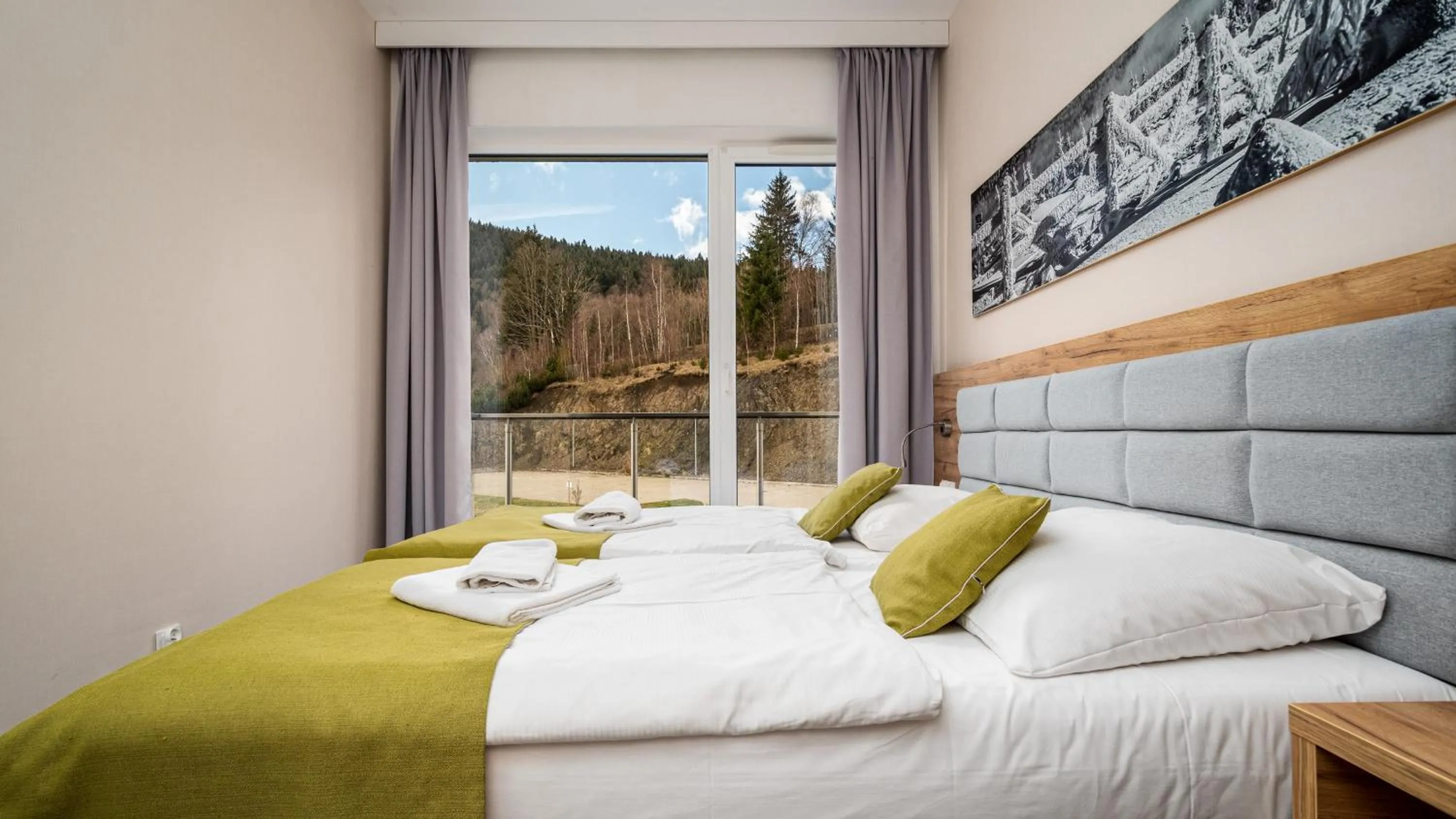Bed in Aparthotel Panorama - Czarna Góra Resort, Sun & Snow