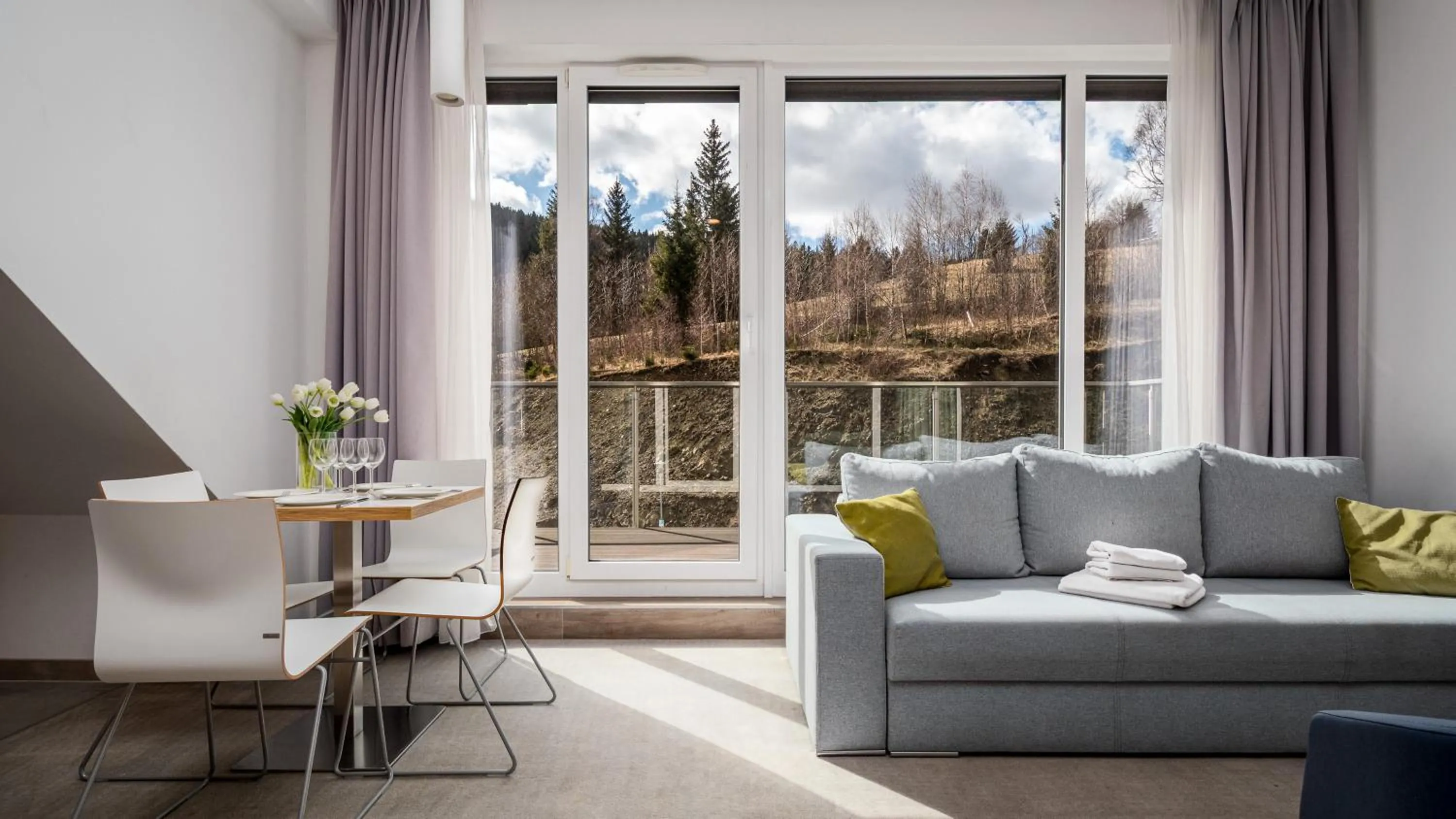 Living room in Aparthotel Panorama - Czarna Góra Resort, Sun & Snow