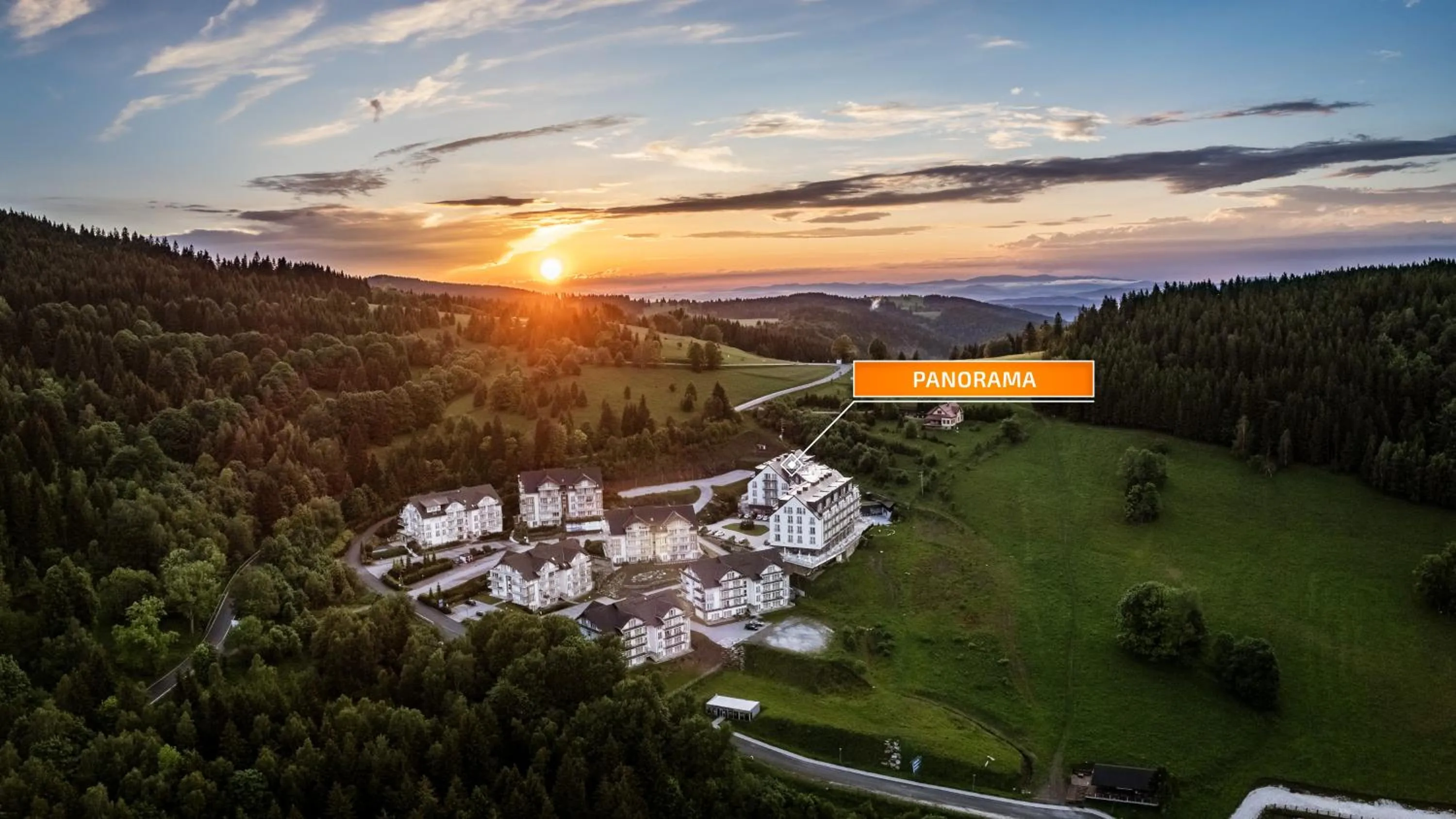 Property building in Aparthotel Panorama - Czarna Góra Resort, Sun & Snow