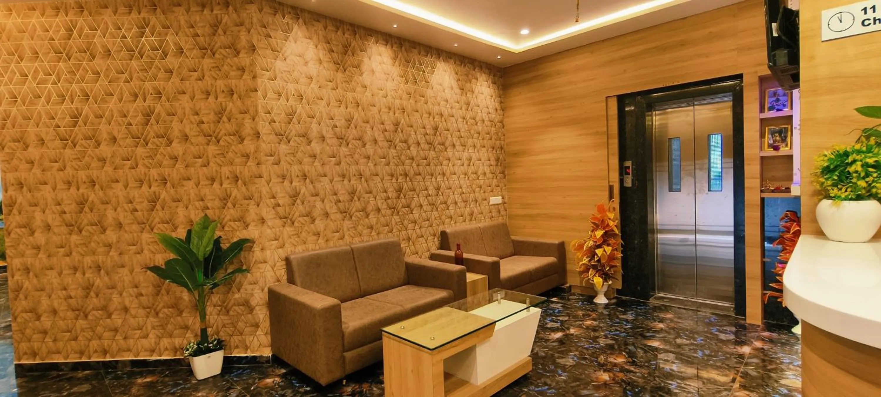 Seating area in Hotel Krish villa