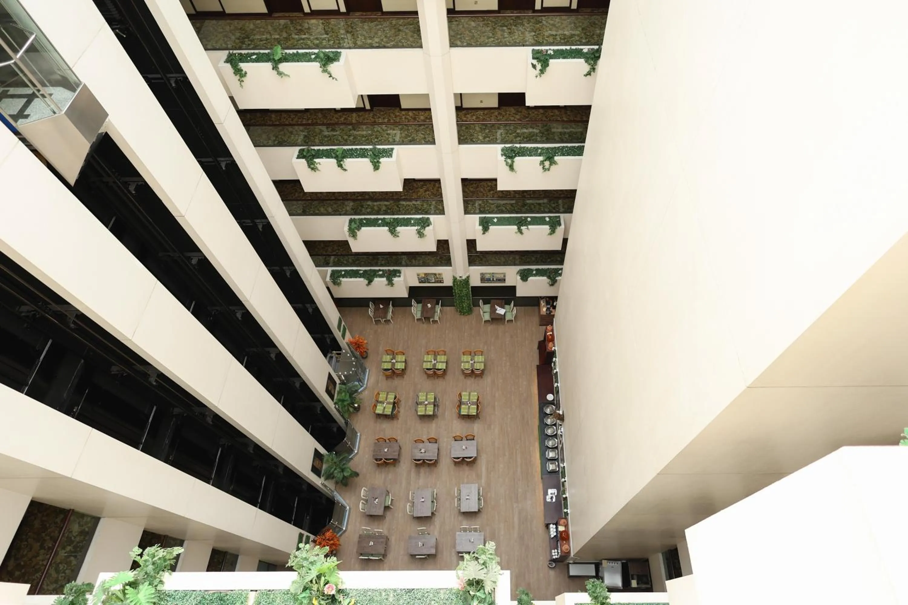 Dining area in Aavri Hotel