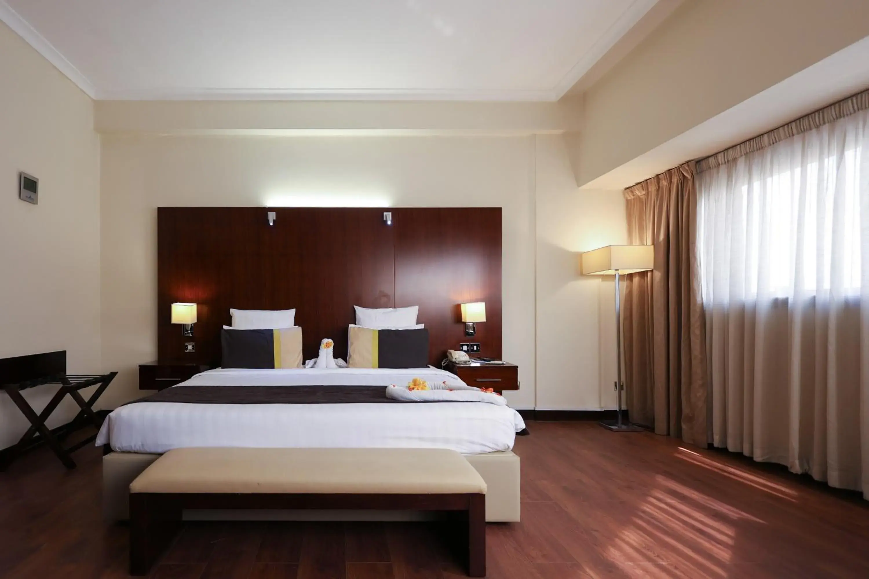 Bed in Aavri Hotel Bed in Aavri Hotel