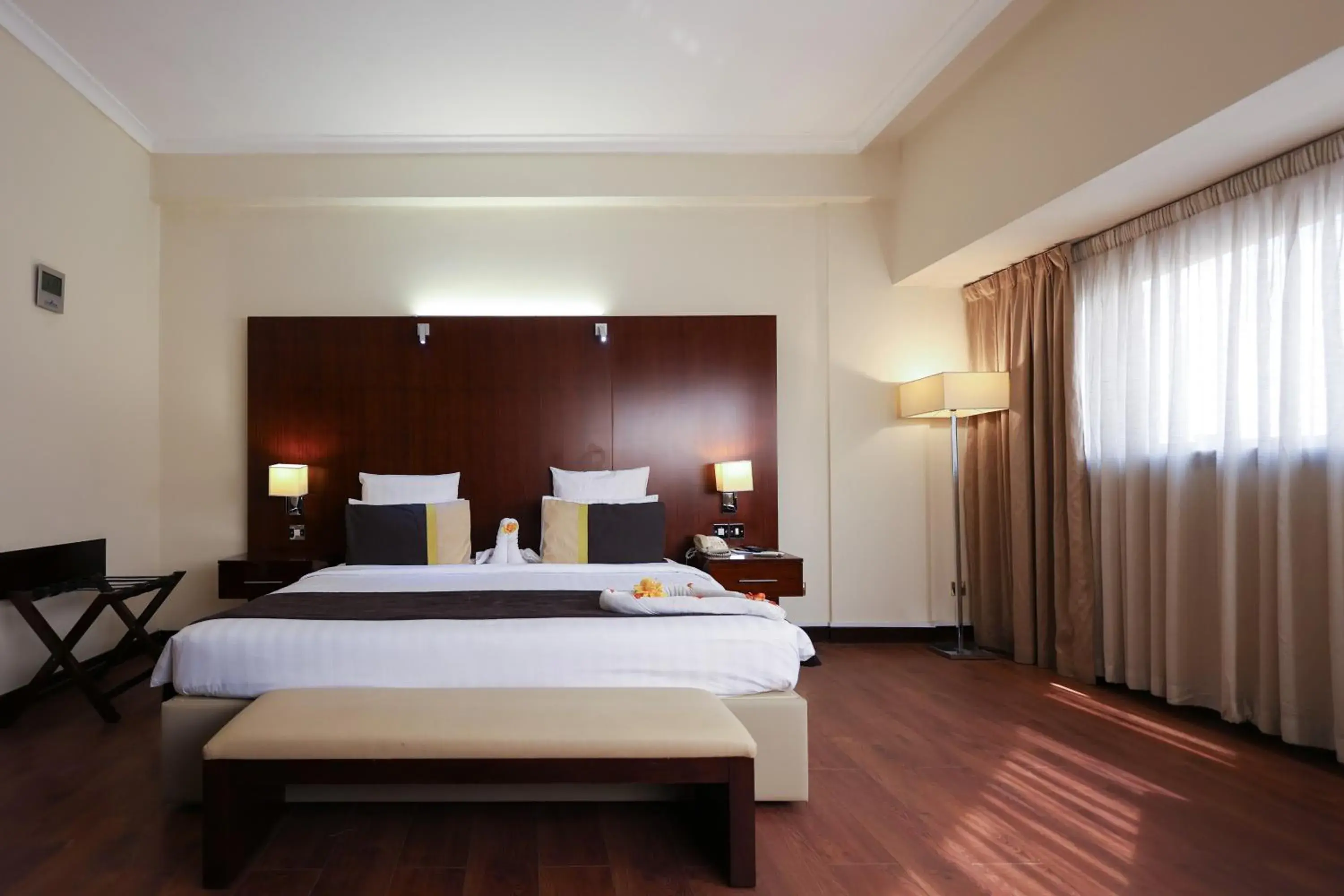 Bed in Aavri Hotel Bed in Aavri Hotel