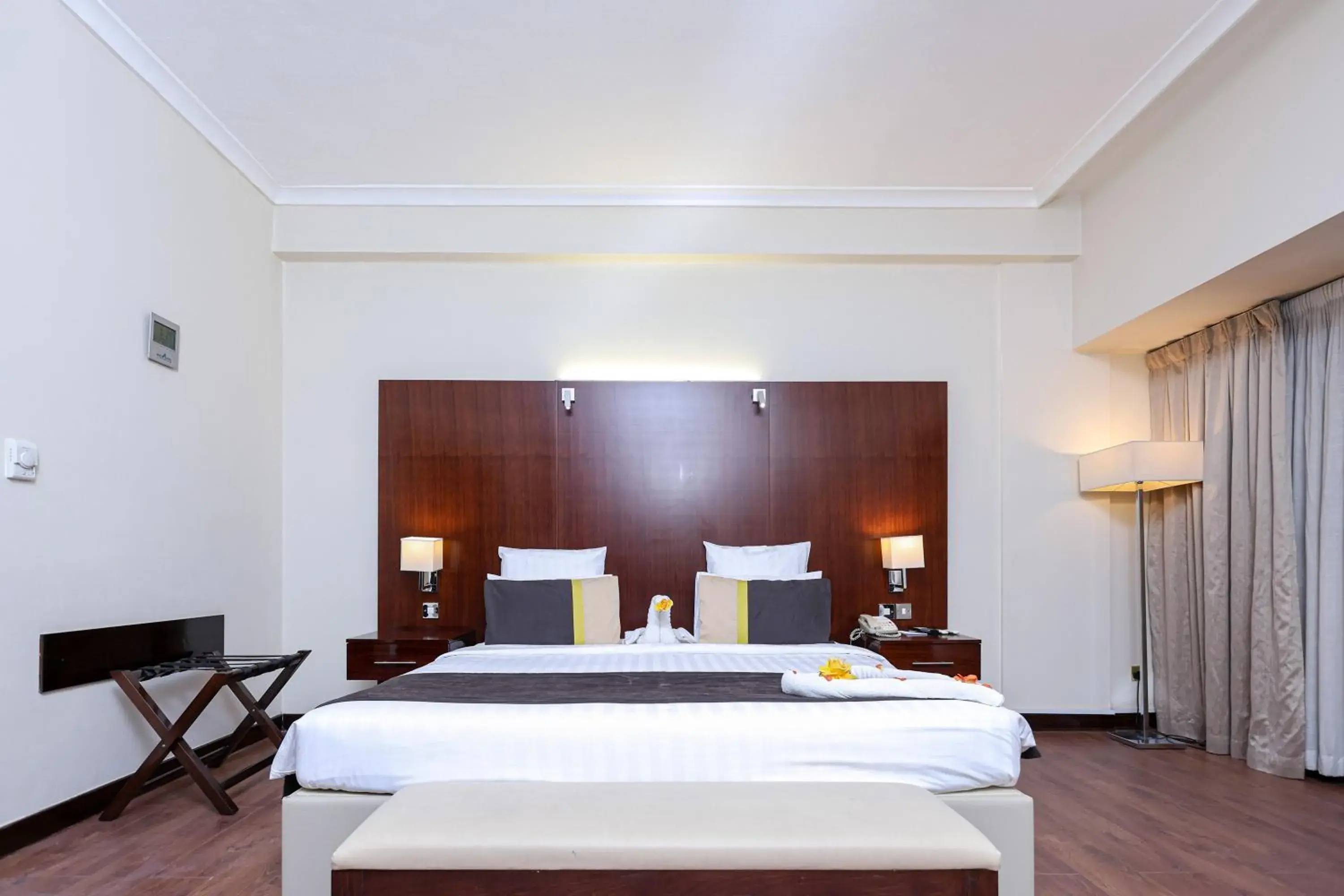 Bed in Aavri Hotel Bed in Aavri Hotel