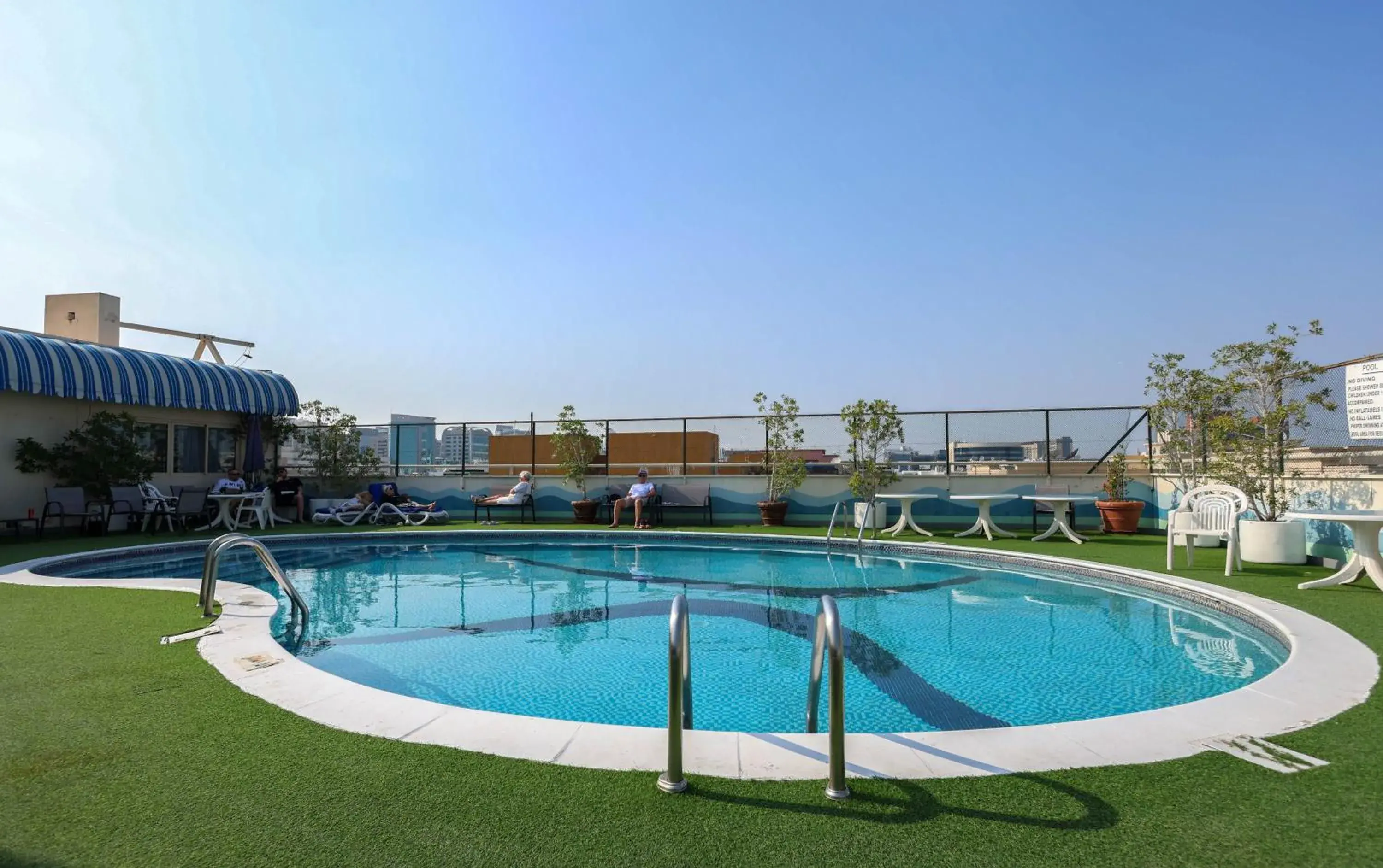 Pool view in Aavri Hotel Pool view in Aavri Hotel