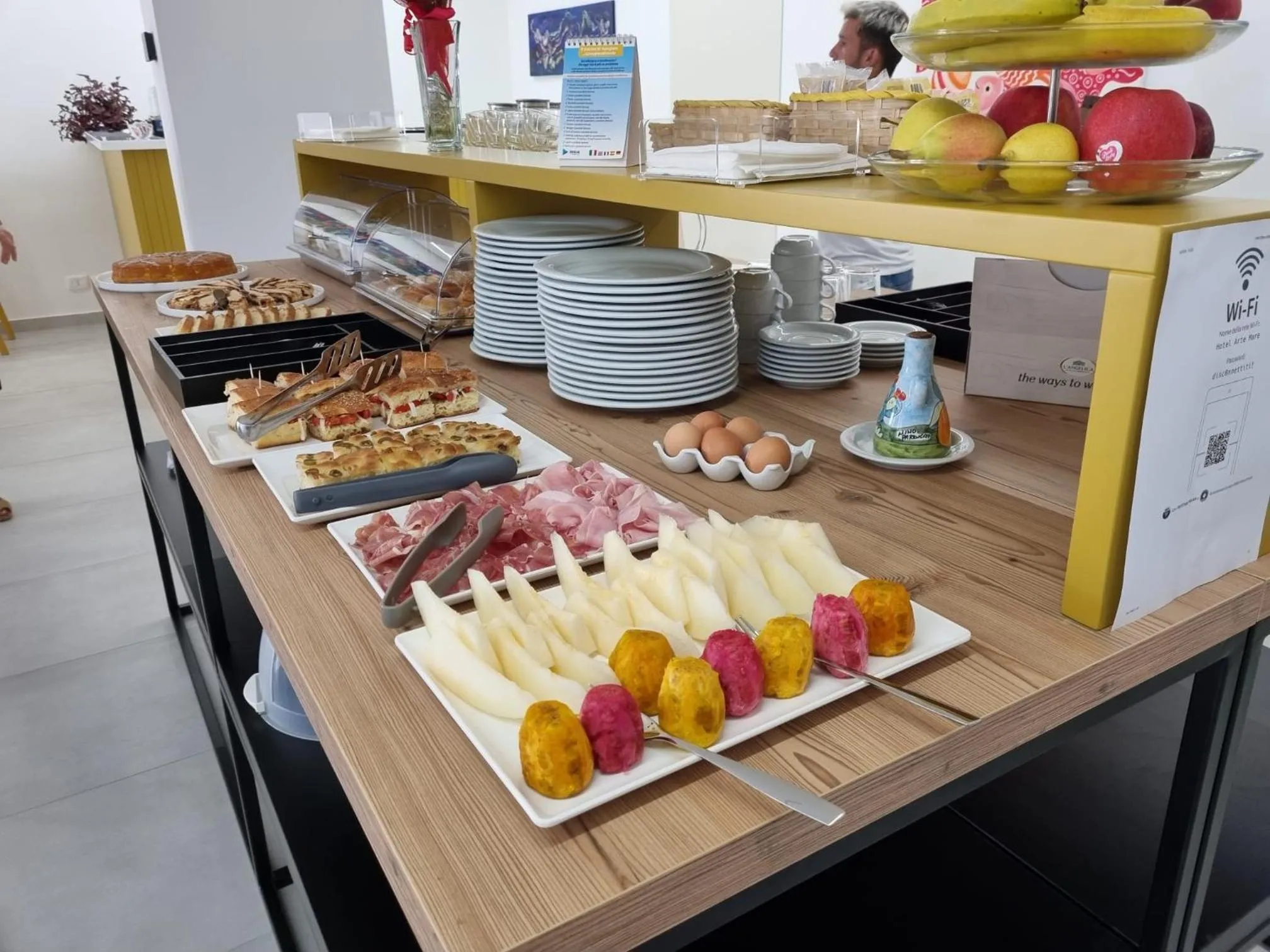 Breakfast in Hotel Arte Mare - camere in via del mulino 45