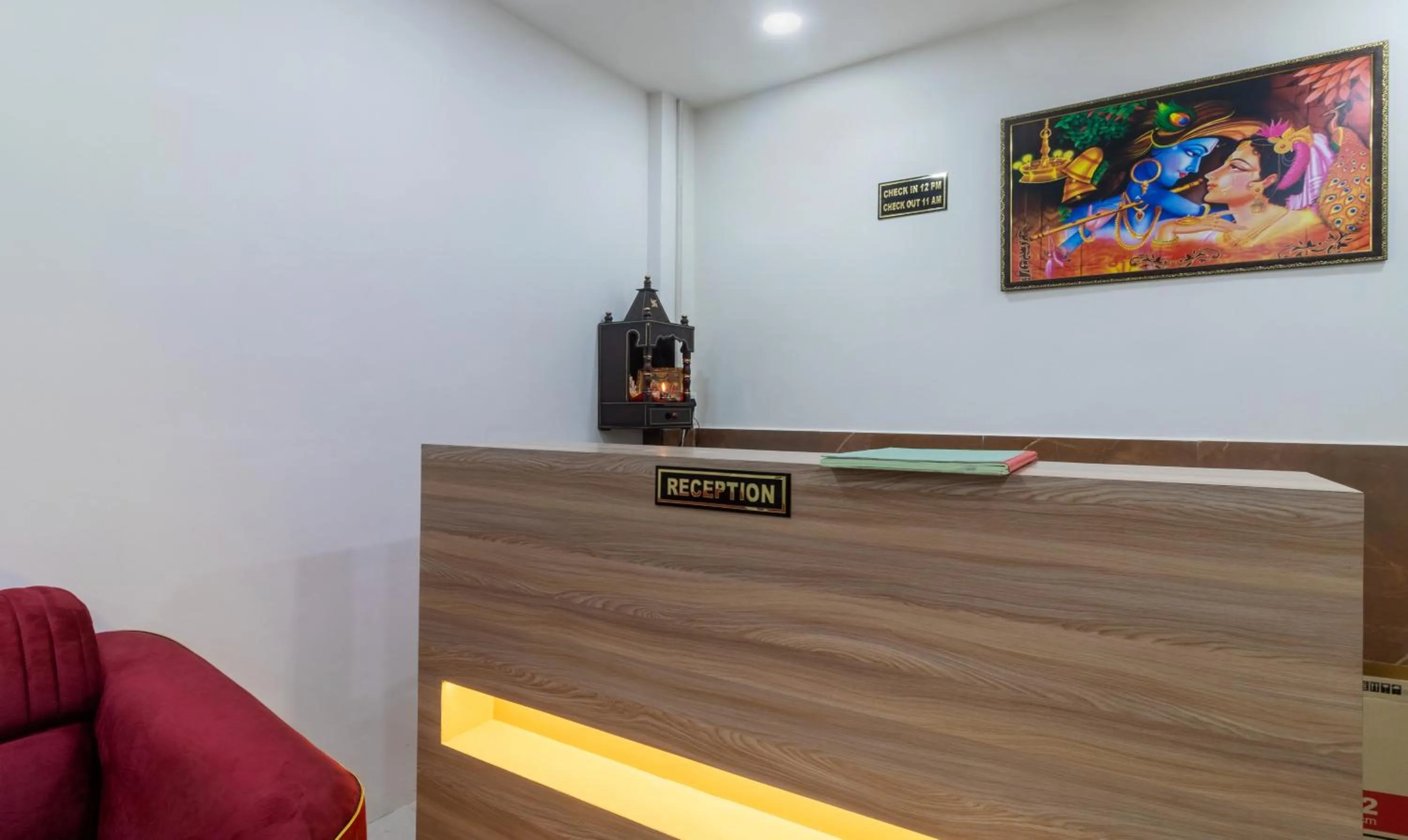 Lobby or reception in Itsy Hotels Krishna Residency, Govardhan Chauraha
