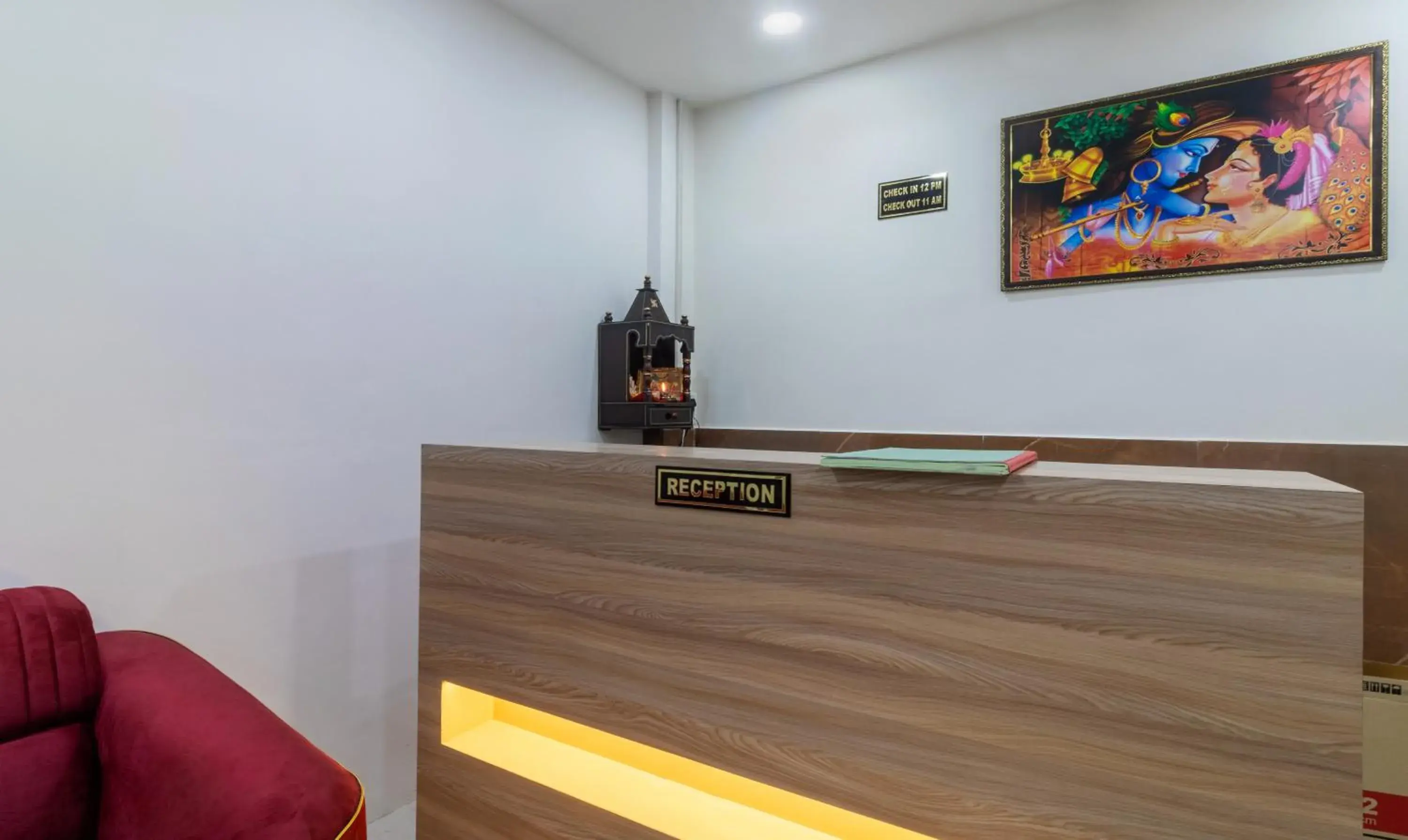 Lobby or reception in Itsy Hotels Krishna Residency, Govardhan Chauraha Lobby or reception in Itsy Hotels Krishna Residency, Govardhan Chauraha