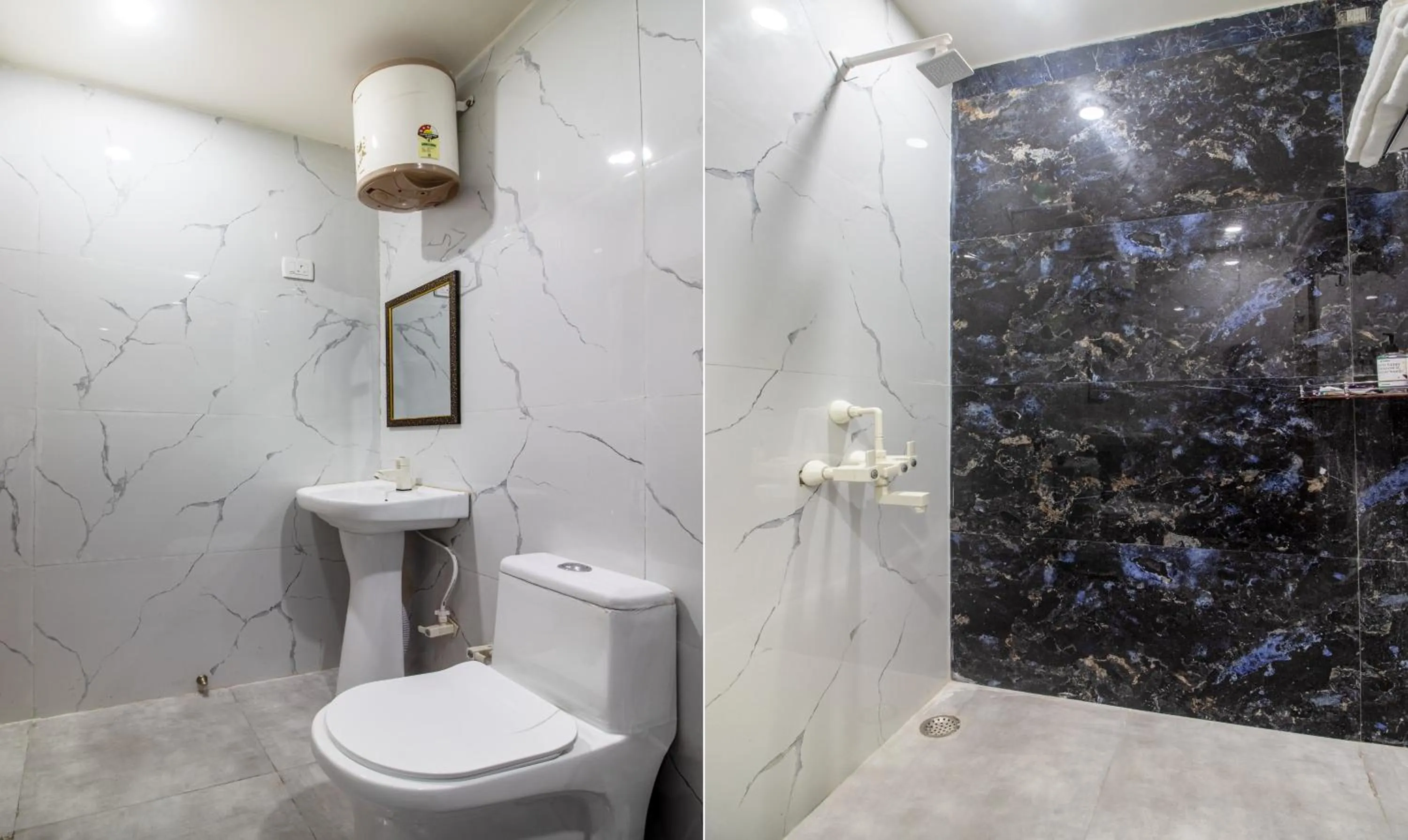 Bathroom in Itsy Hotels Krishna Residency, Govardhan Chauraha