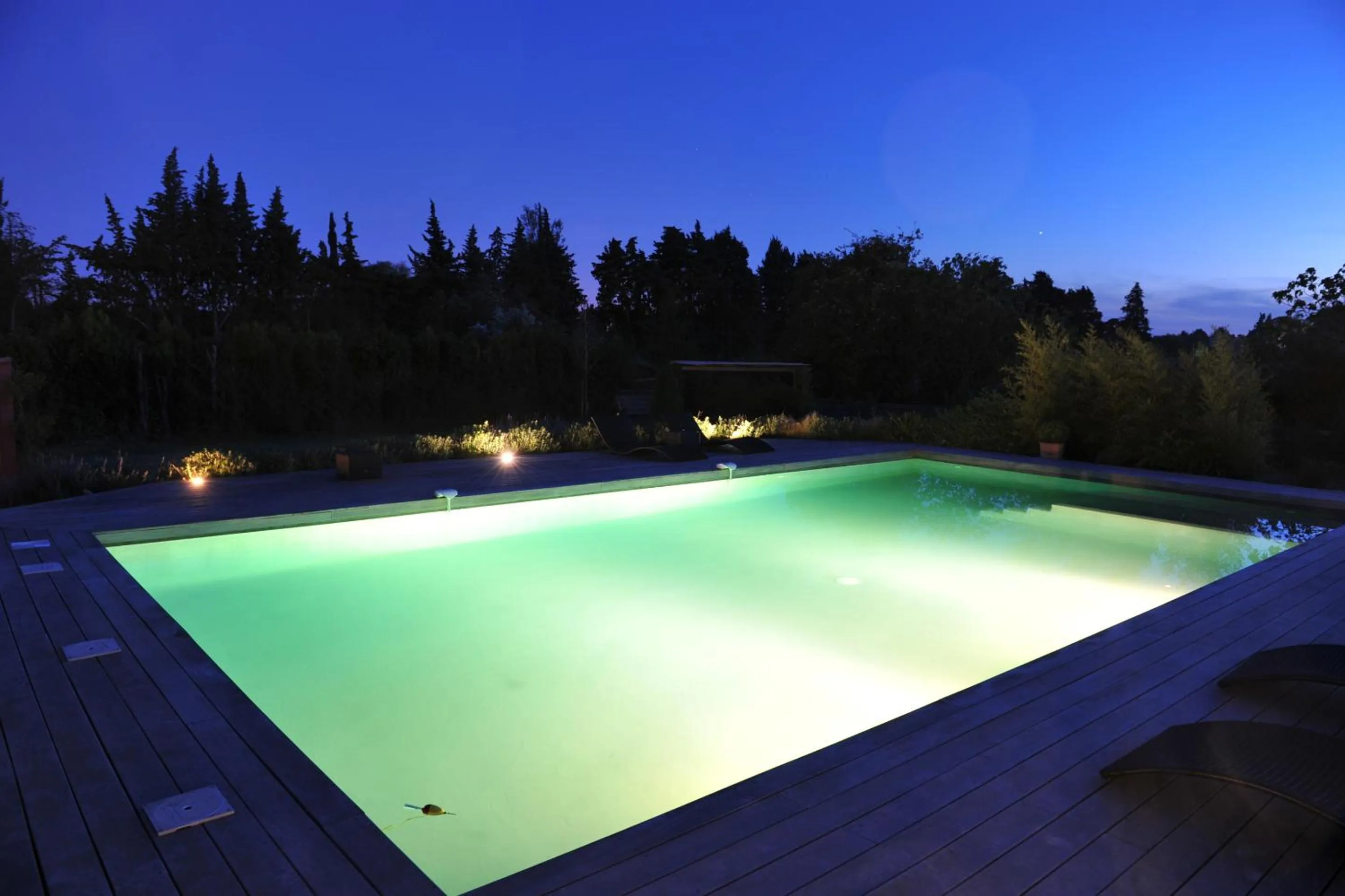 Pool view in Le Mas Terre des Anges