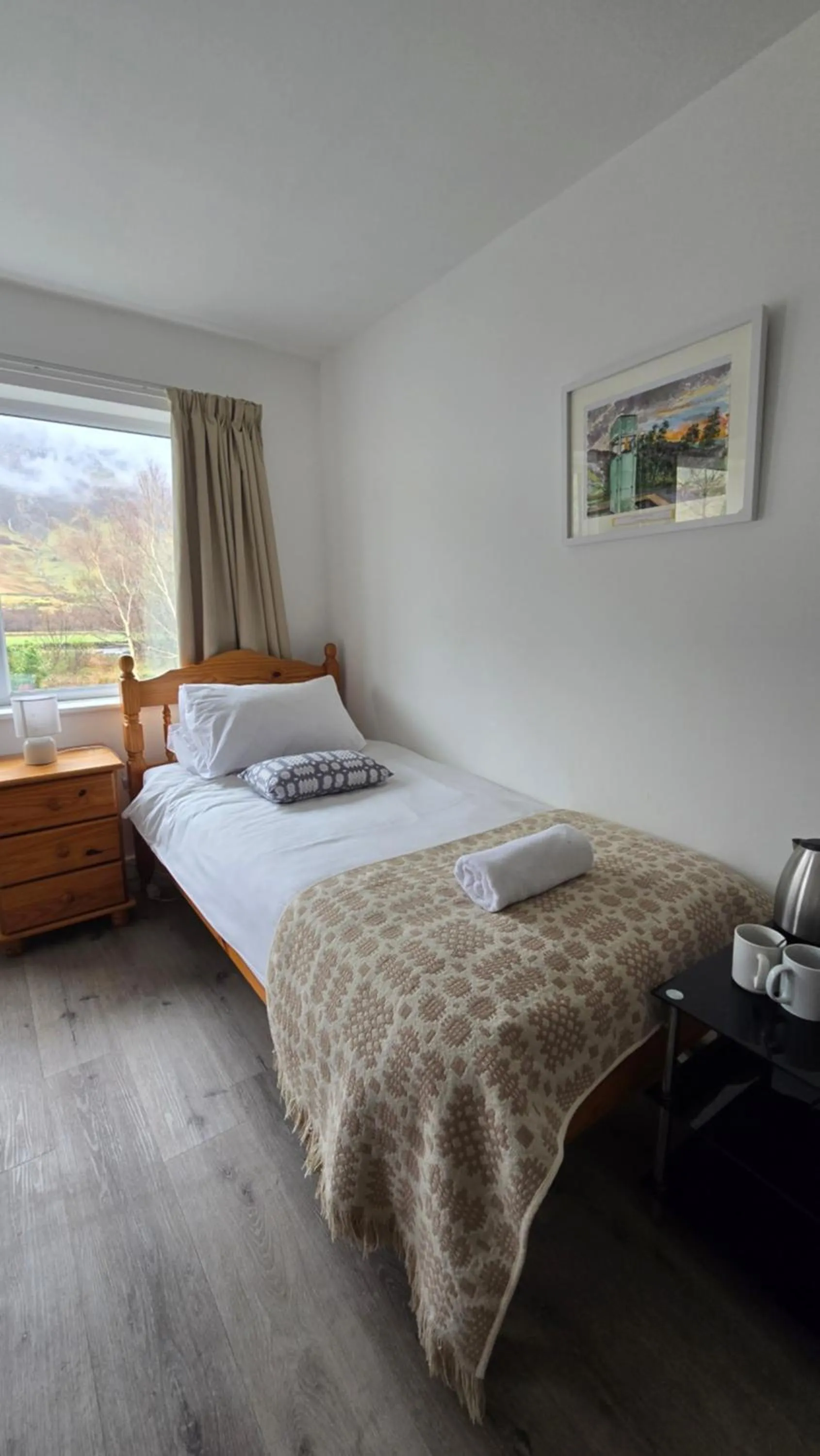 Bed in Snowdonia Mountain Lodge