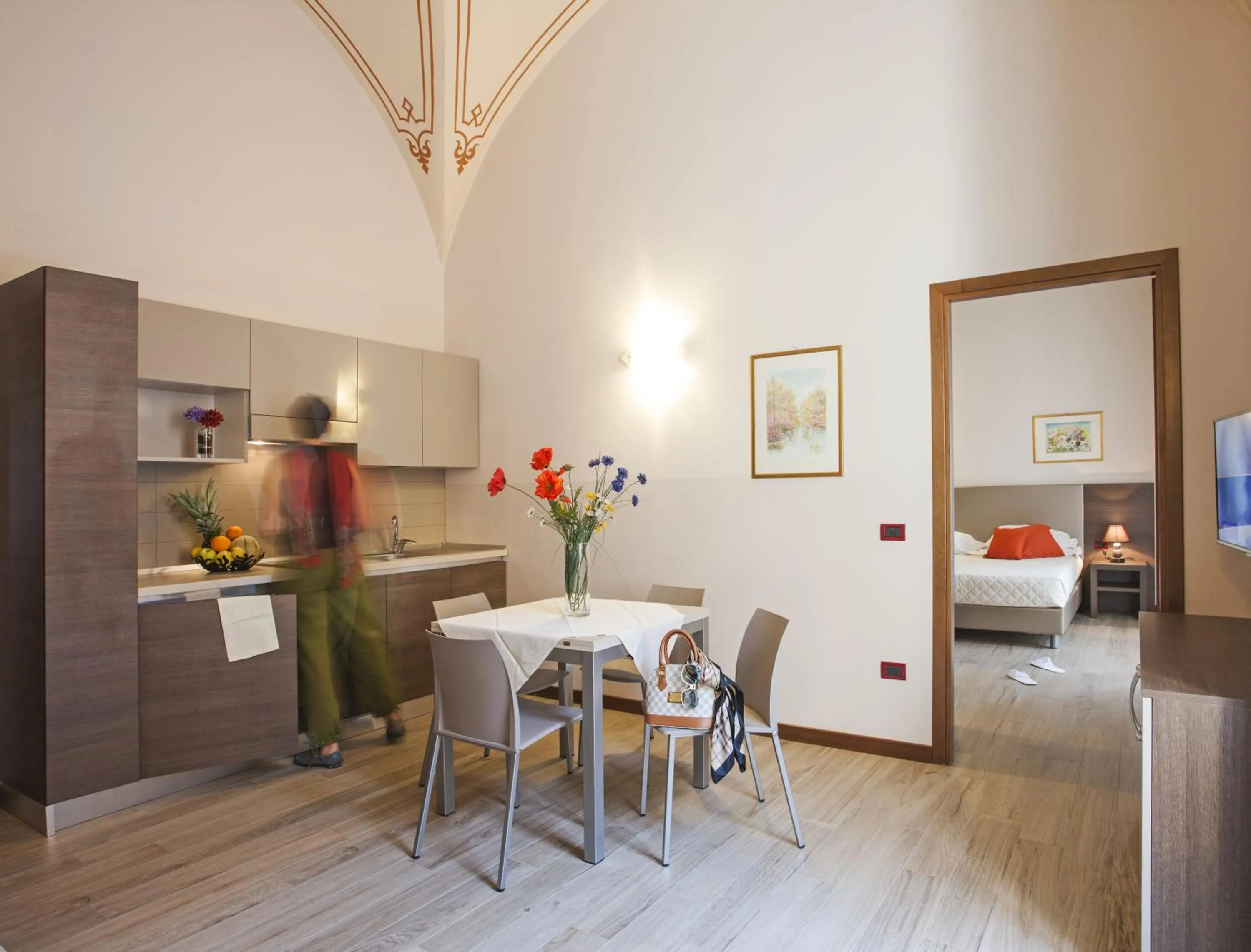 Kitchen or kitchenette in Residence Caffé Savona