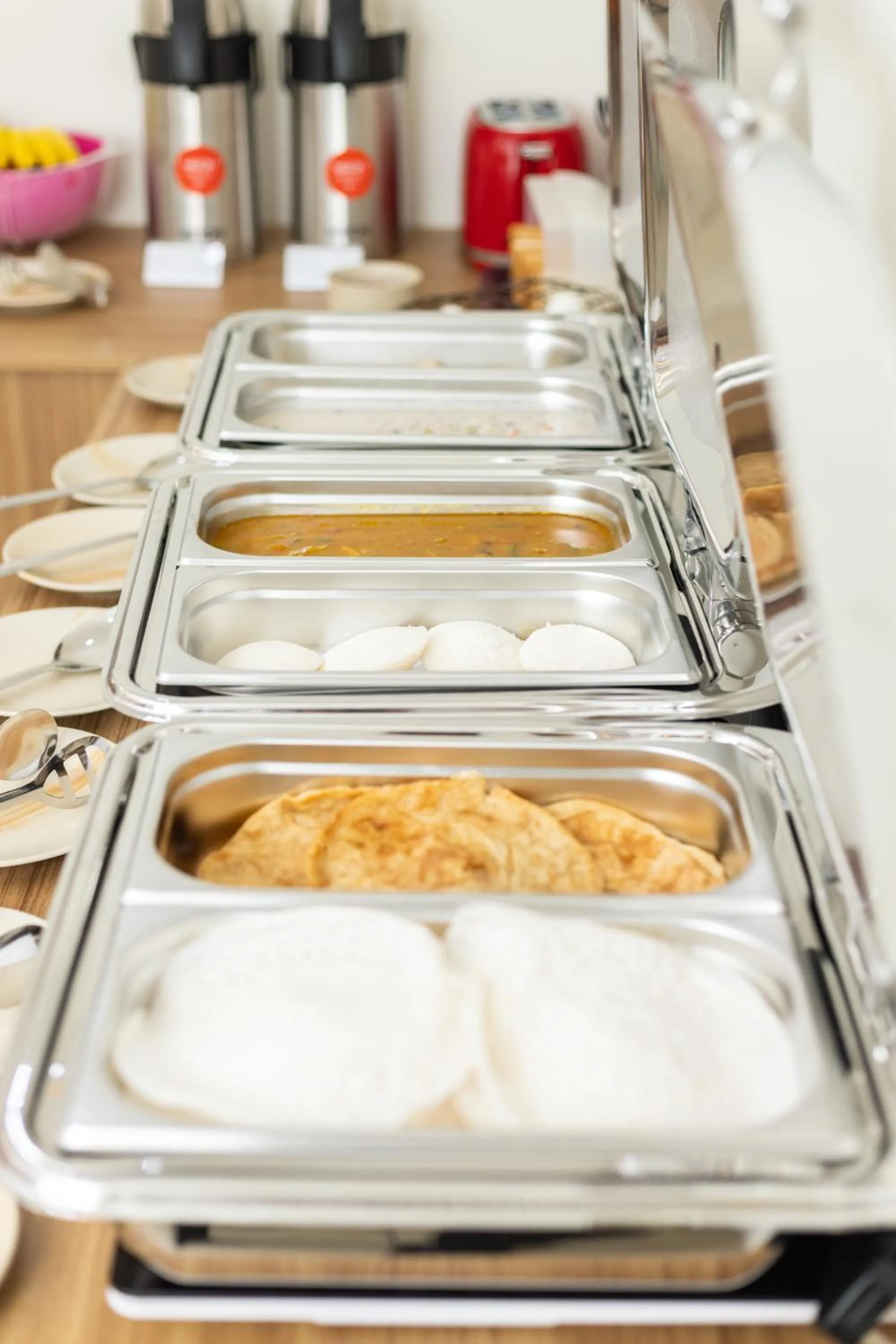 Buffet breakfast in ESAA Airport Hotel