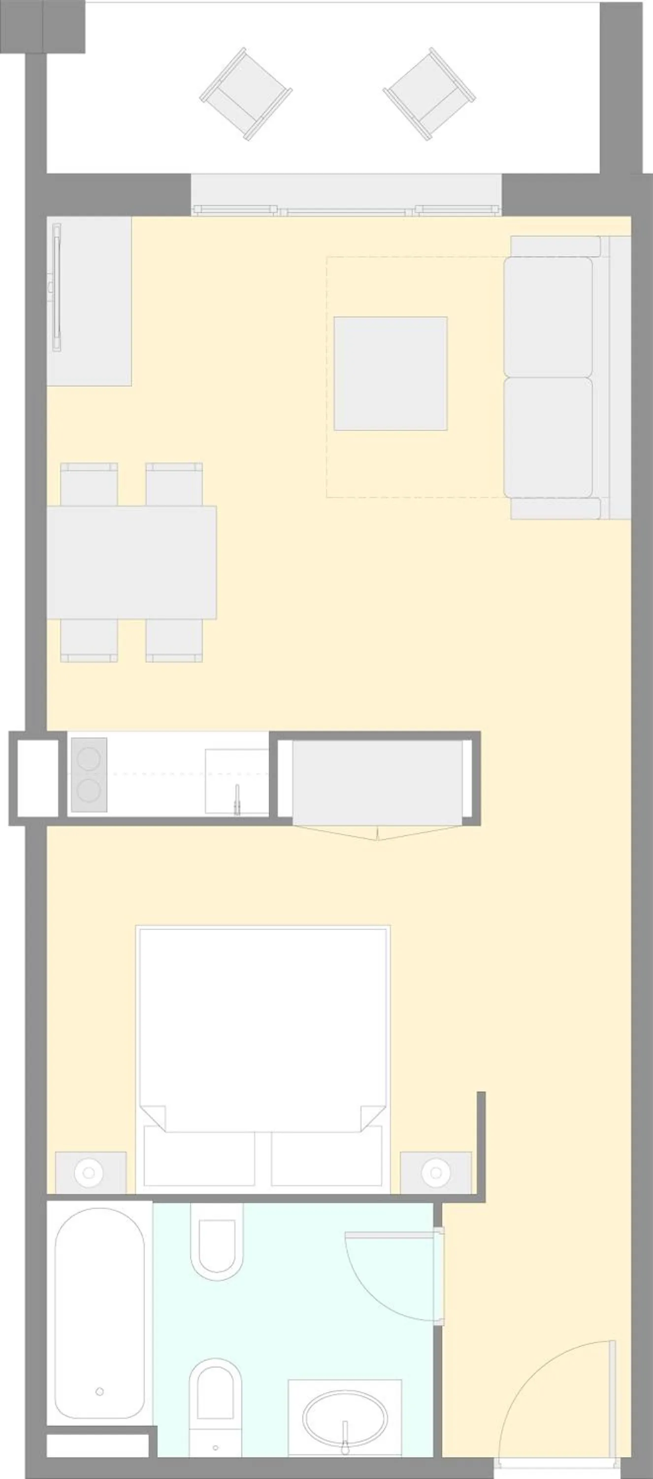 Photo of the whole room in Aparthotel Sant Andreu