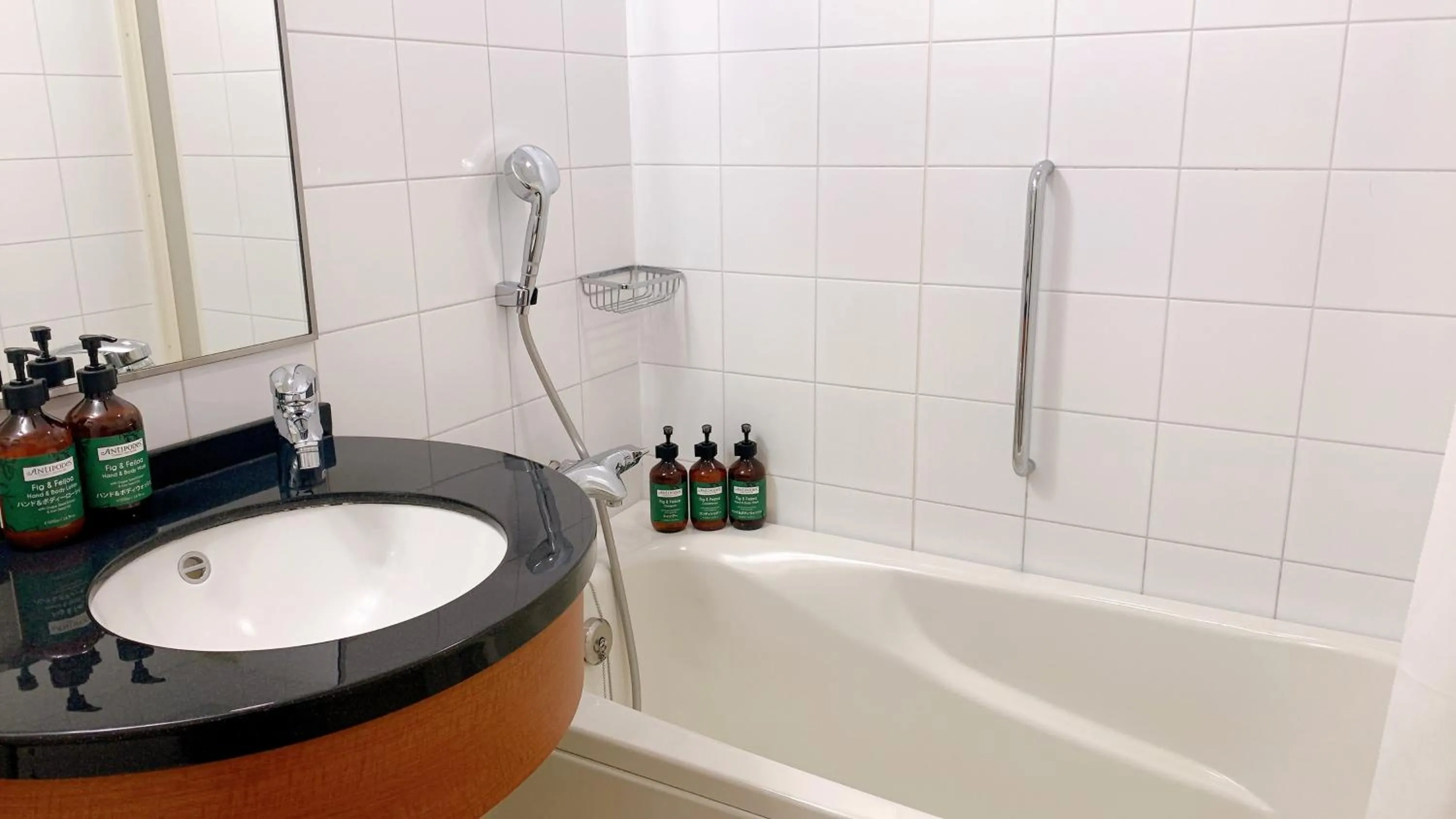 Bathroom in ANA Crowne Plaza Okayama by IHG