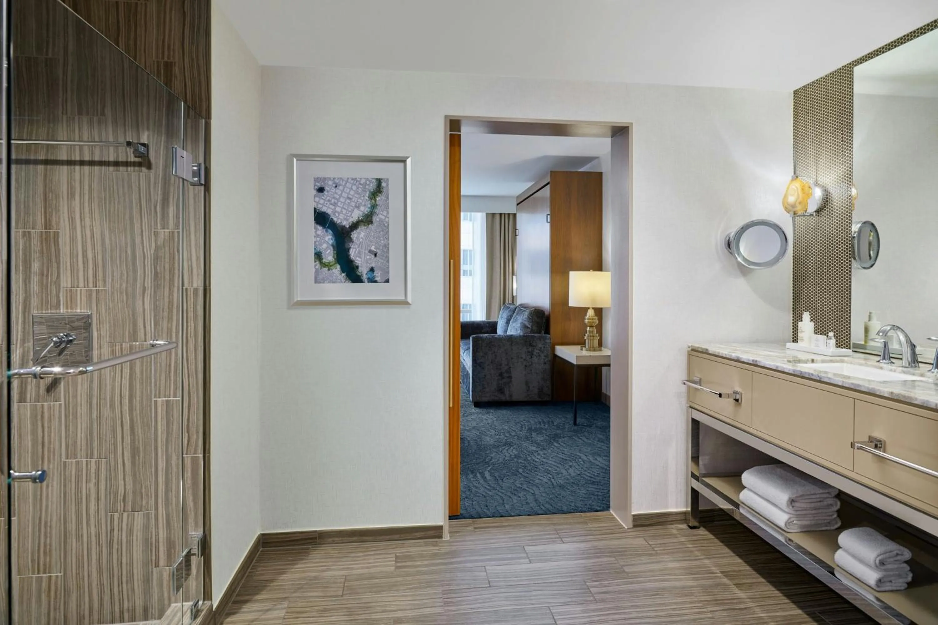 Bathroom, Bed in JW Marriott Austin