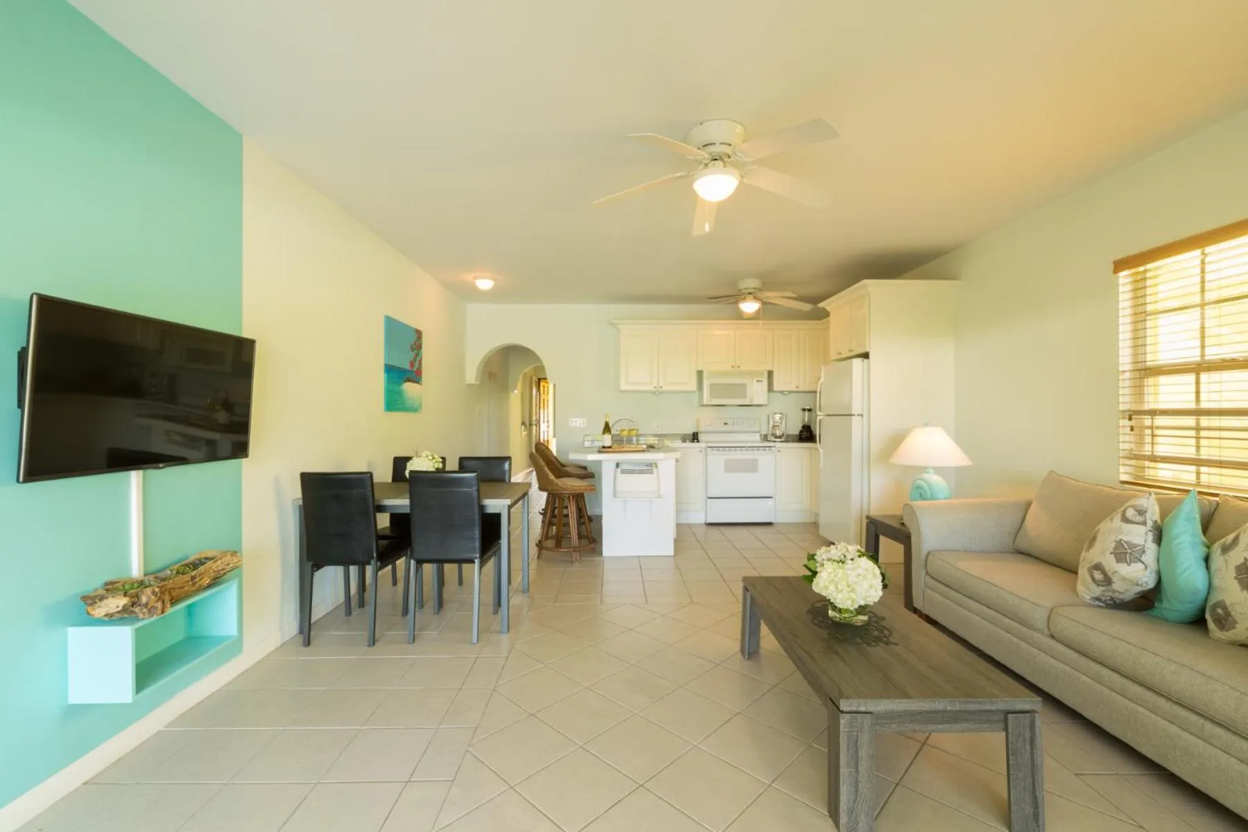 Living room in The Inn at Grace Bay