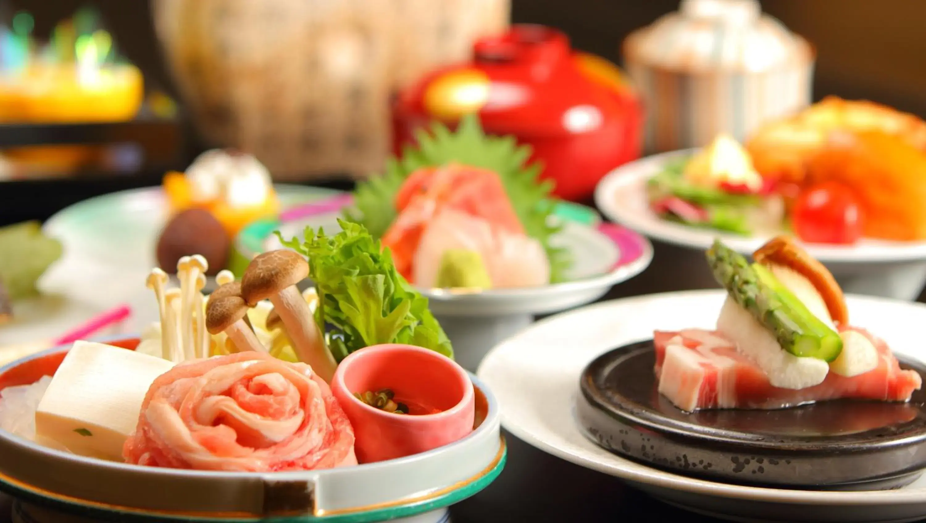 Food close-up in Hotel Hana Isawa Food close-up in Hotel Hana Isawa