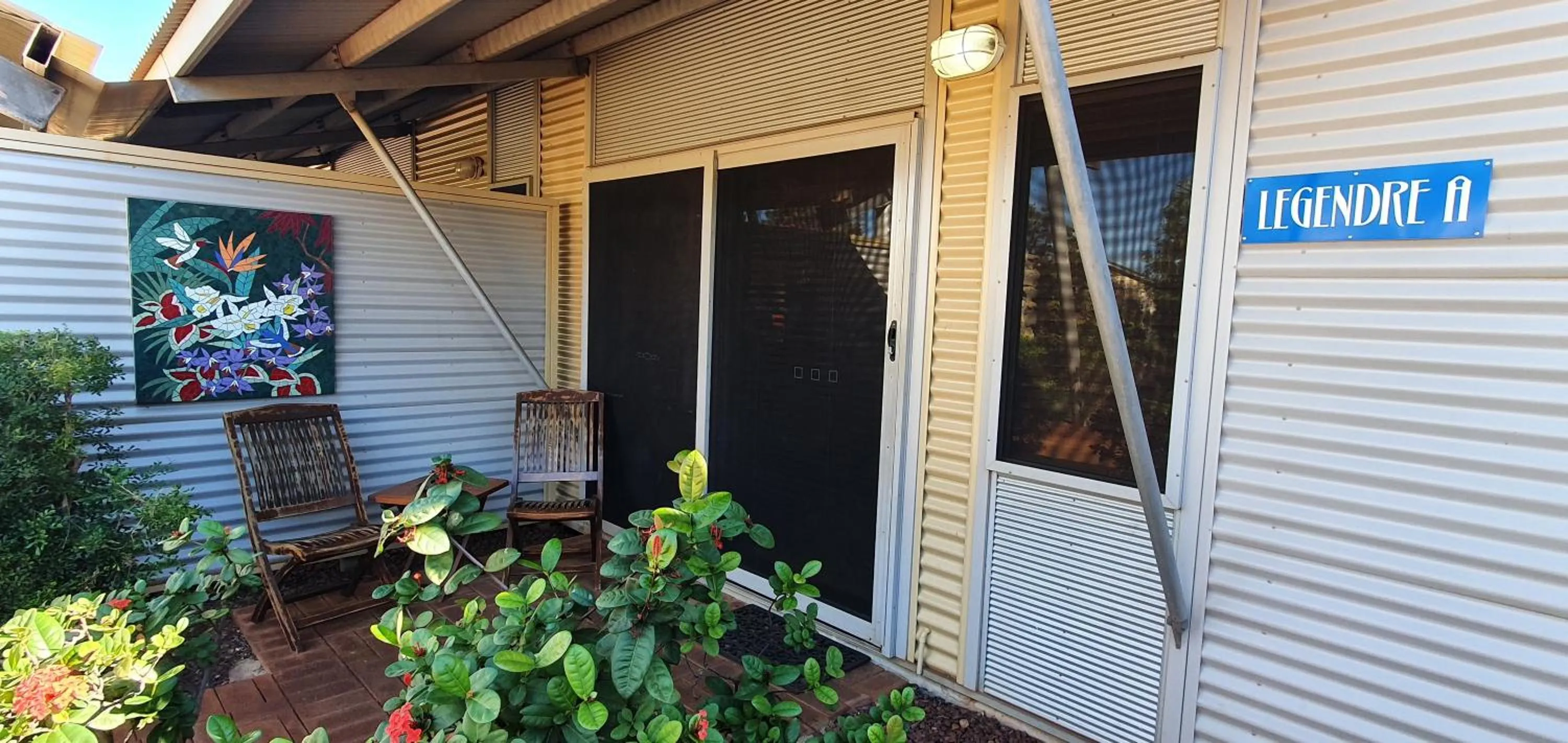 Patio in Samson Beach Chalets