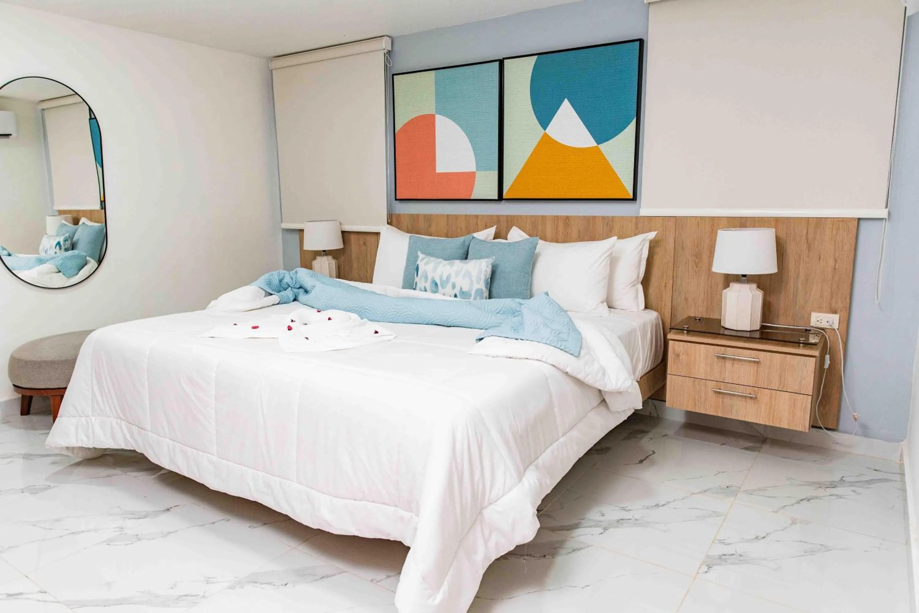 Bed in Habana Hotel Y Restaurante